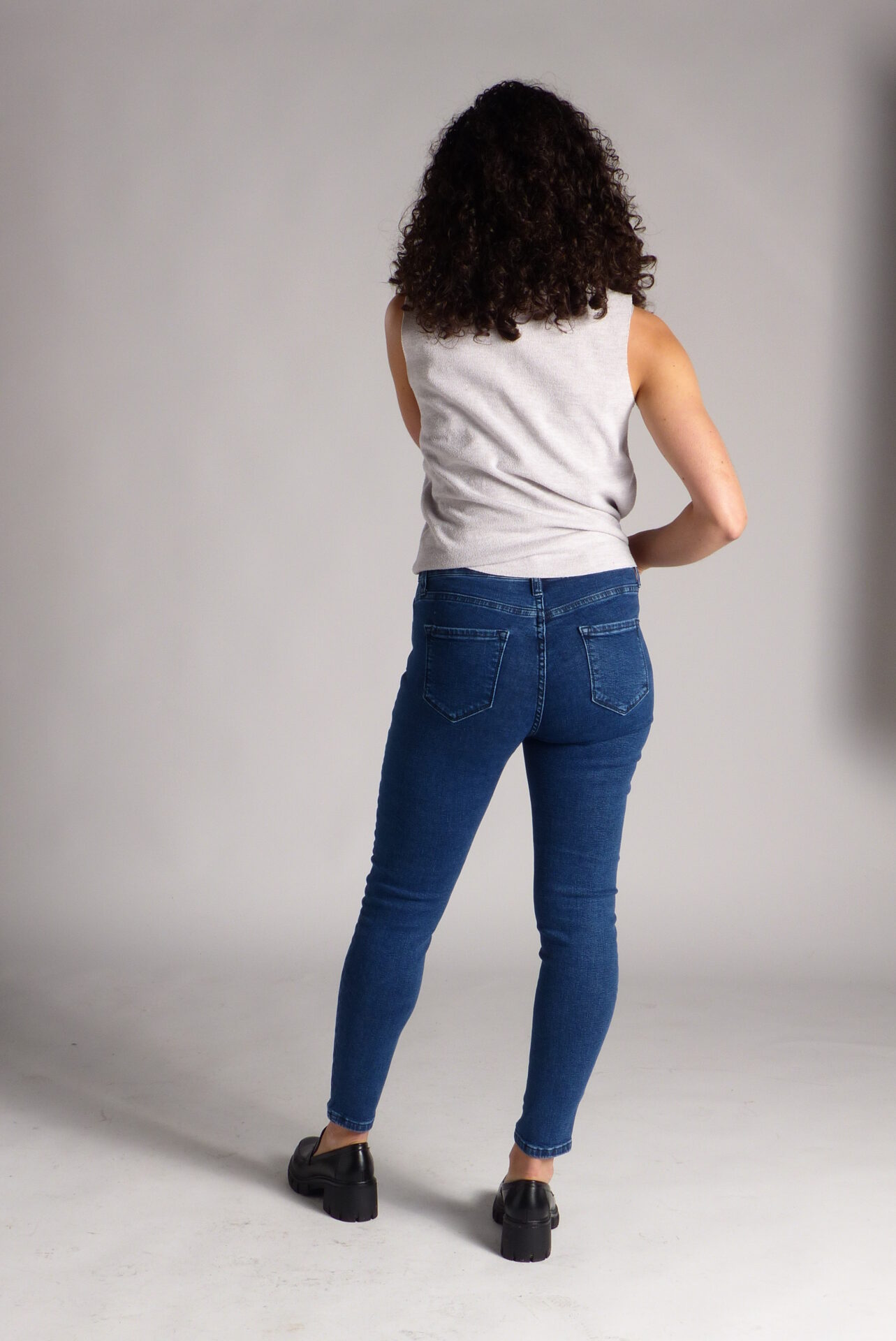 AA Spontané Skinny Ultra Confortable jean bleu foncé stretch