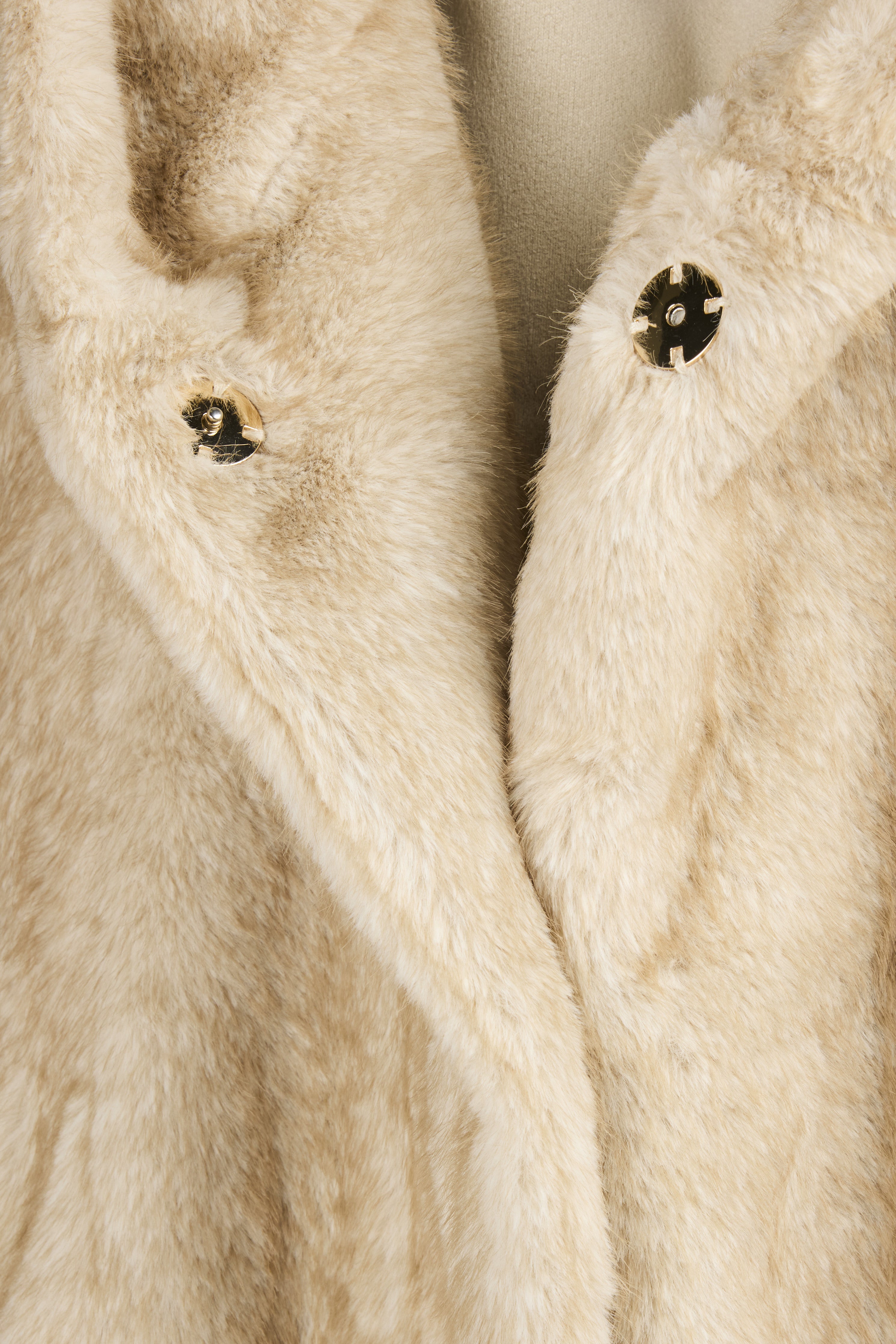 Teddy Smith B-Anouk blouson fausse fourrure beige capuche