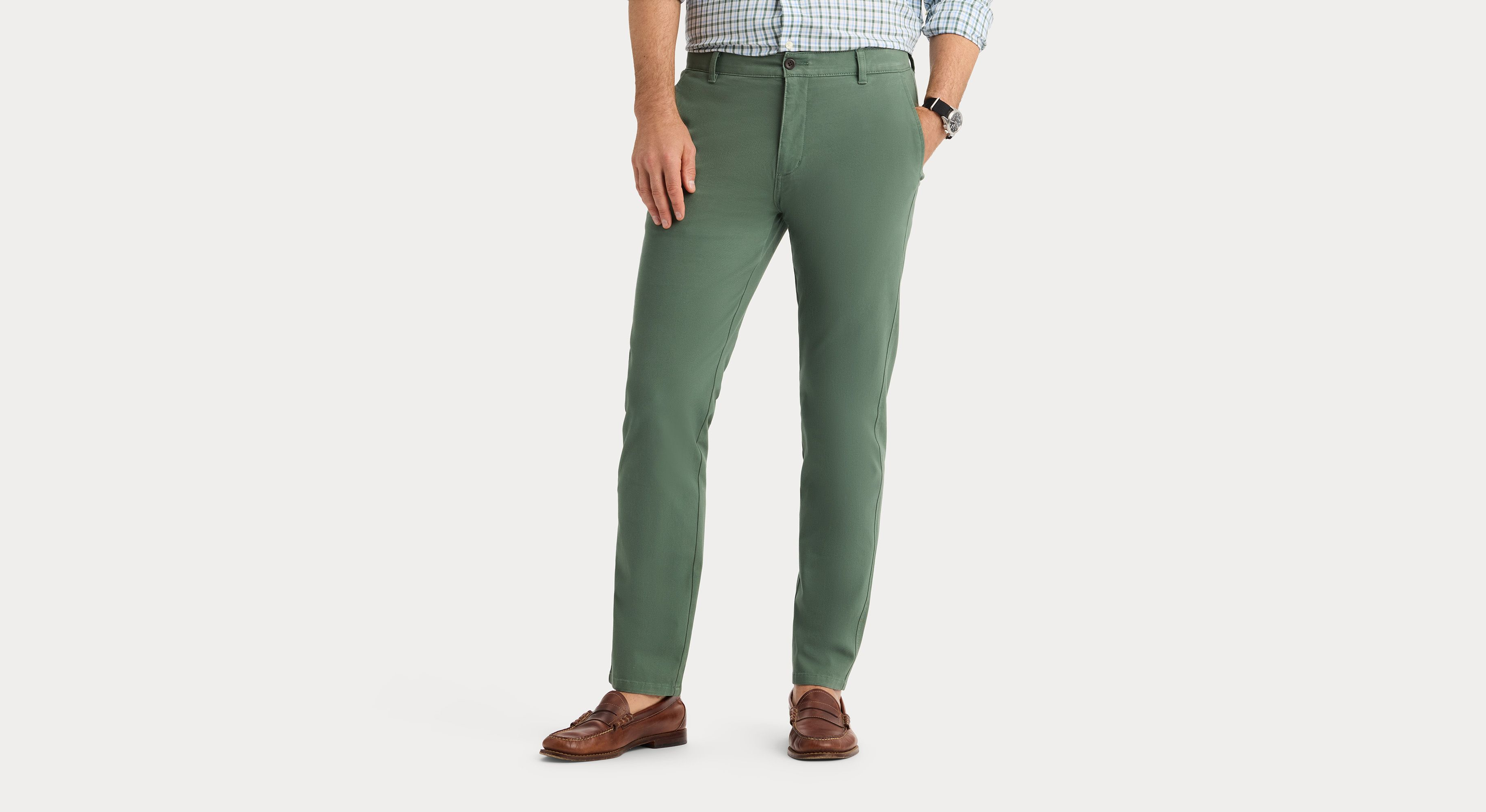 Dockers Ultimate Slim Fit chino vert Duck stretch