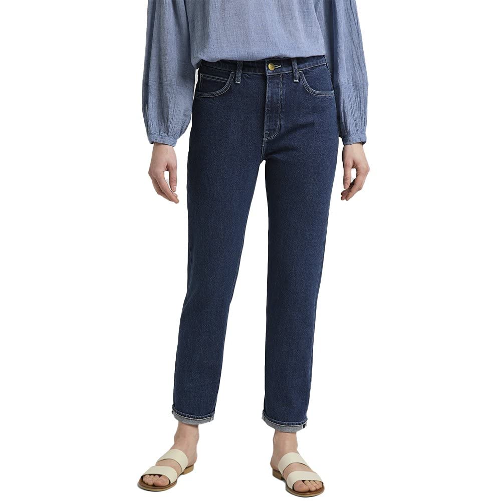 Lee Carol Button Fly Jean boyfriend femme Stone Esme