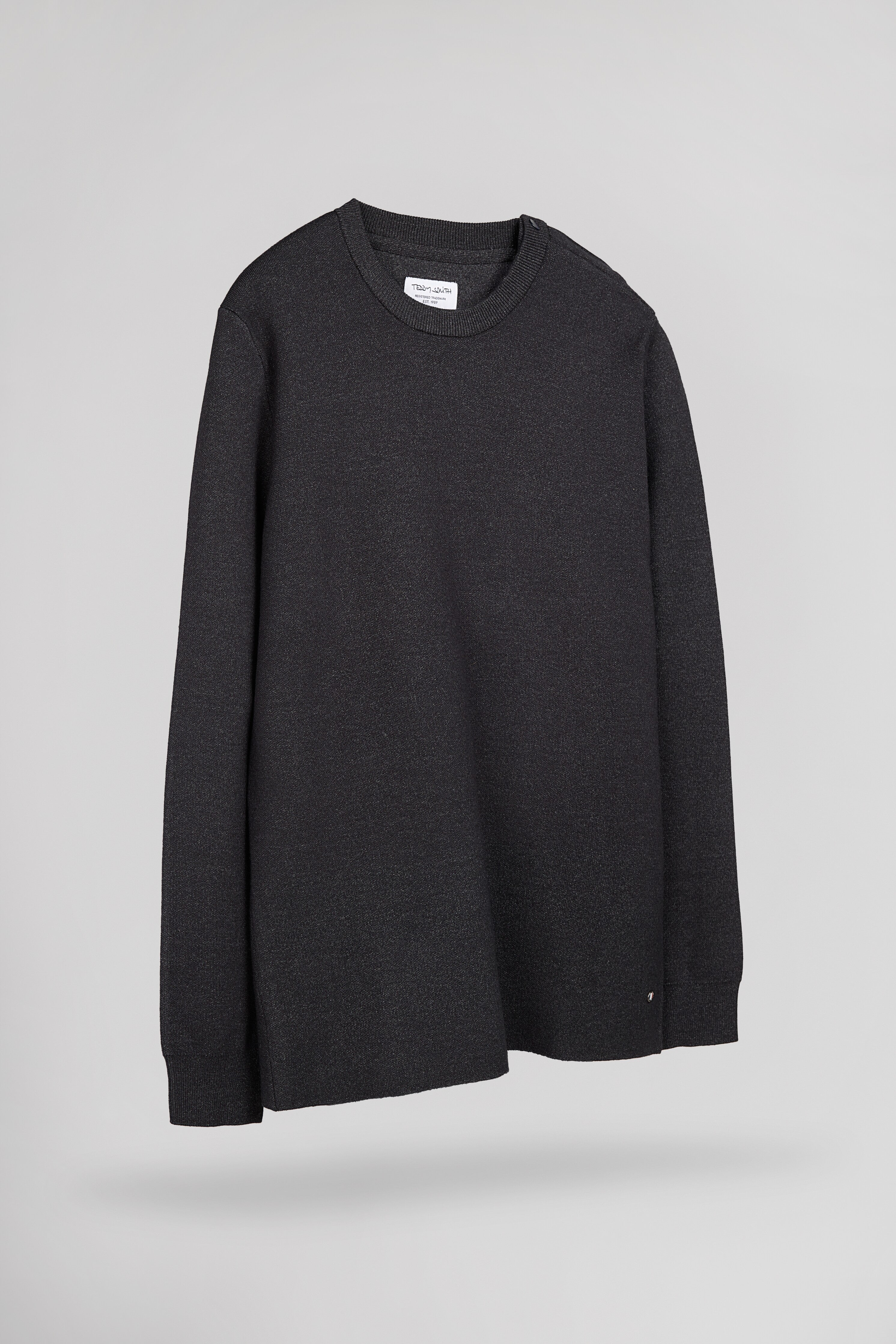 TEDDY SMITH P-DRYSTAN pull homme noir chiné col rond