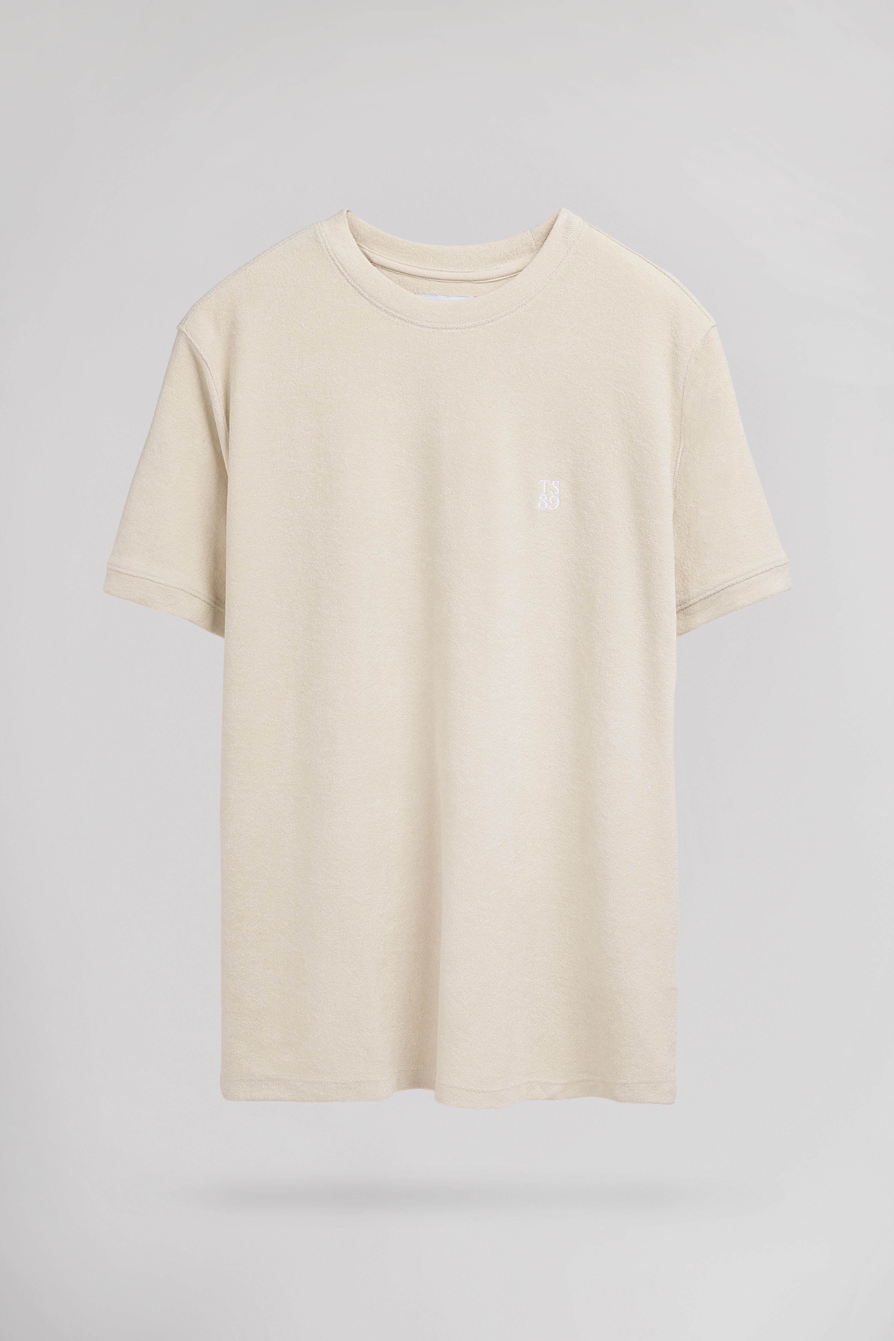 Teddy Smith T-Bobbles MC Cream t-shirt éponge ample homme