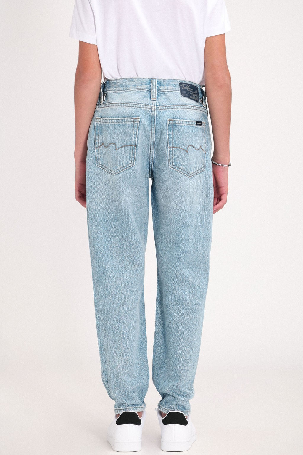 Teddy Smith Dad Pant JR Fripp/Indigo Clair jean garçon coton