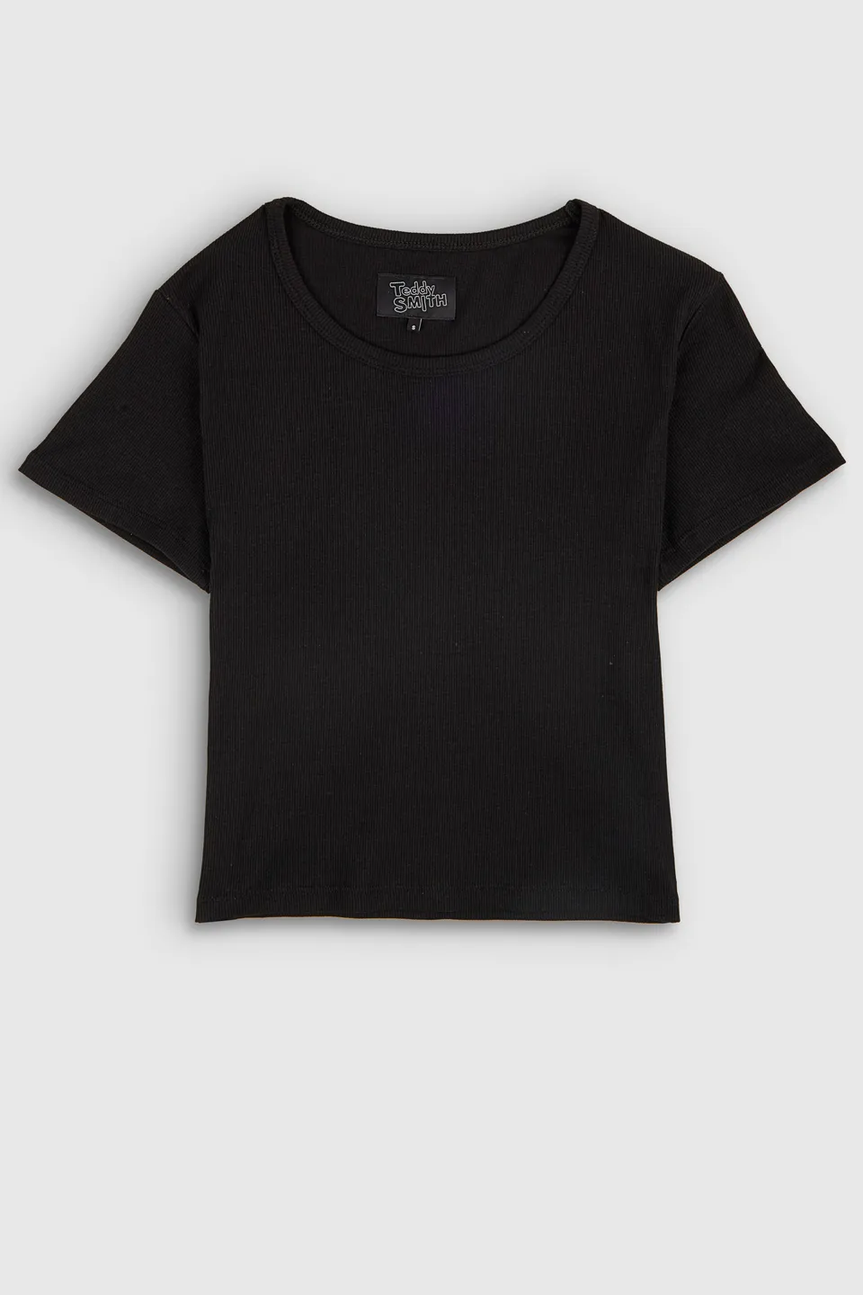 Teddy Smith T-Rema MC t-shirt noir côtelé