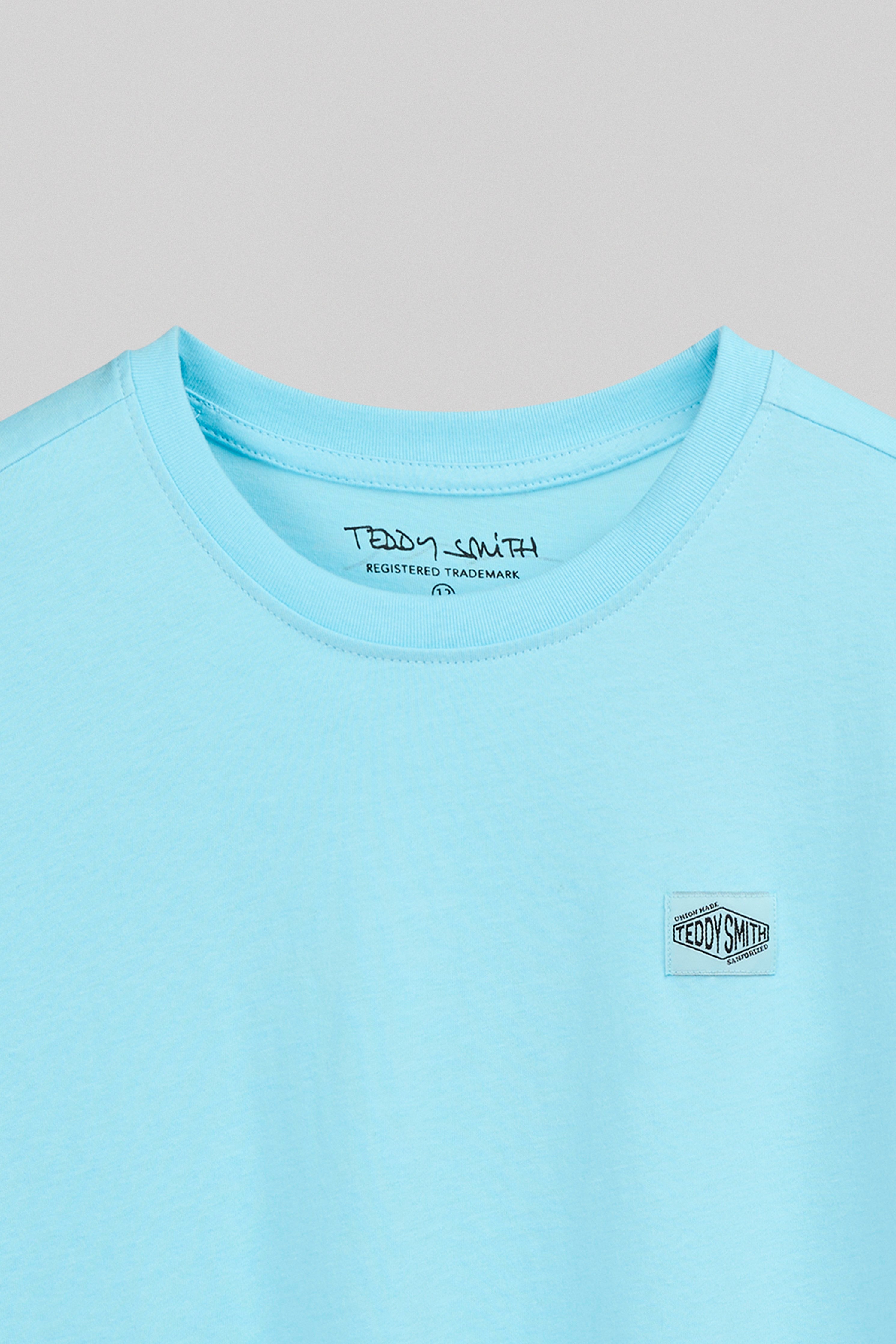 Teddy Smith T-Lionel MC JR t-shirt garçon bleu lagon