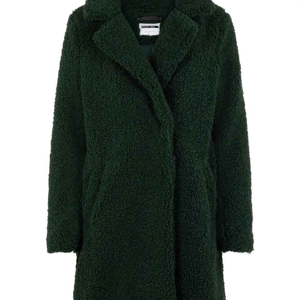Noisy May manteau teddy fausse fourrure boutonné