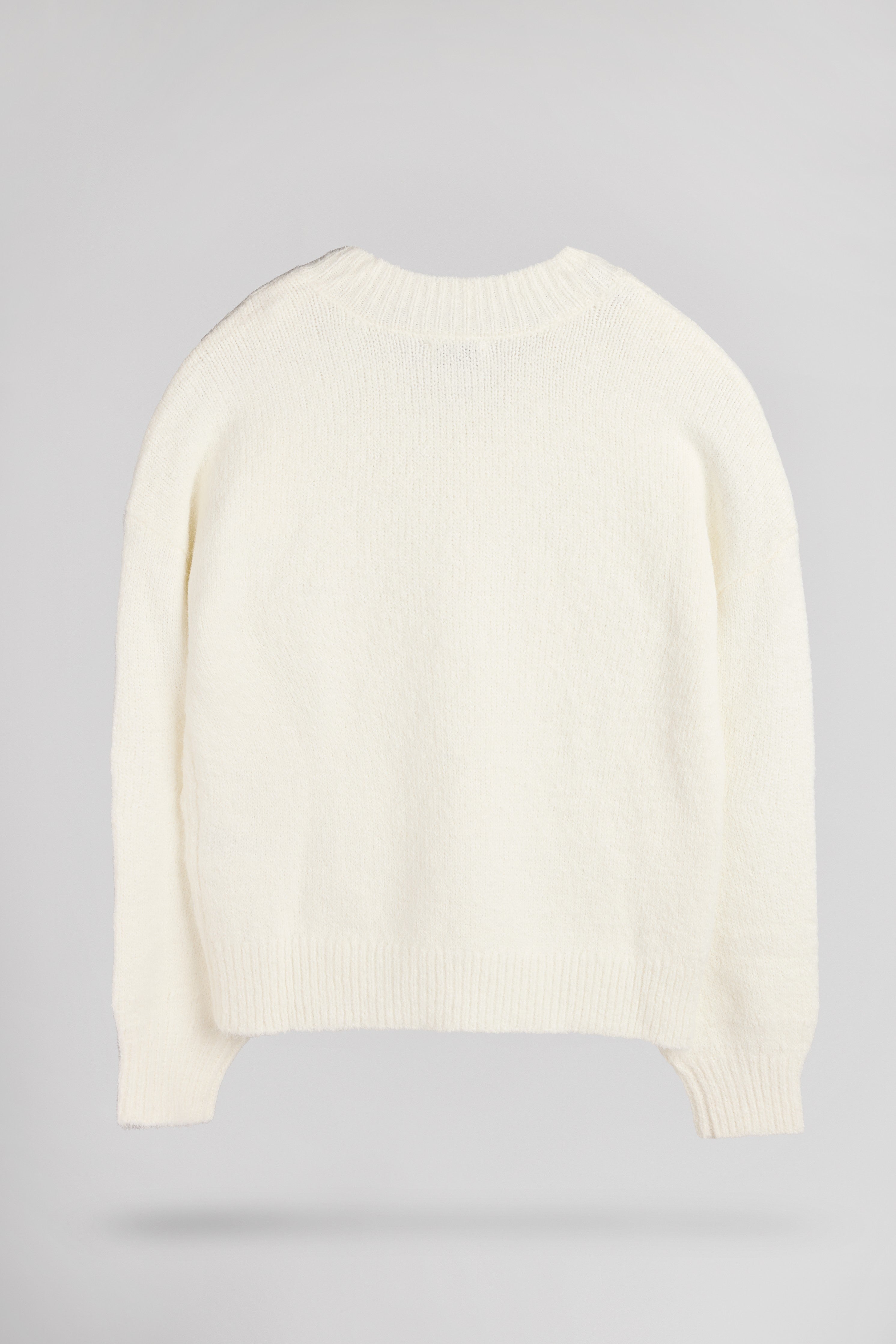 Teddy Smith P-Keith Middle pull oversize blanc cassé laine