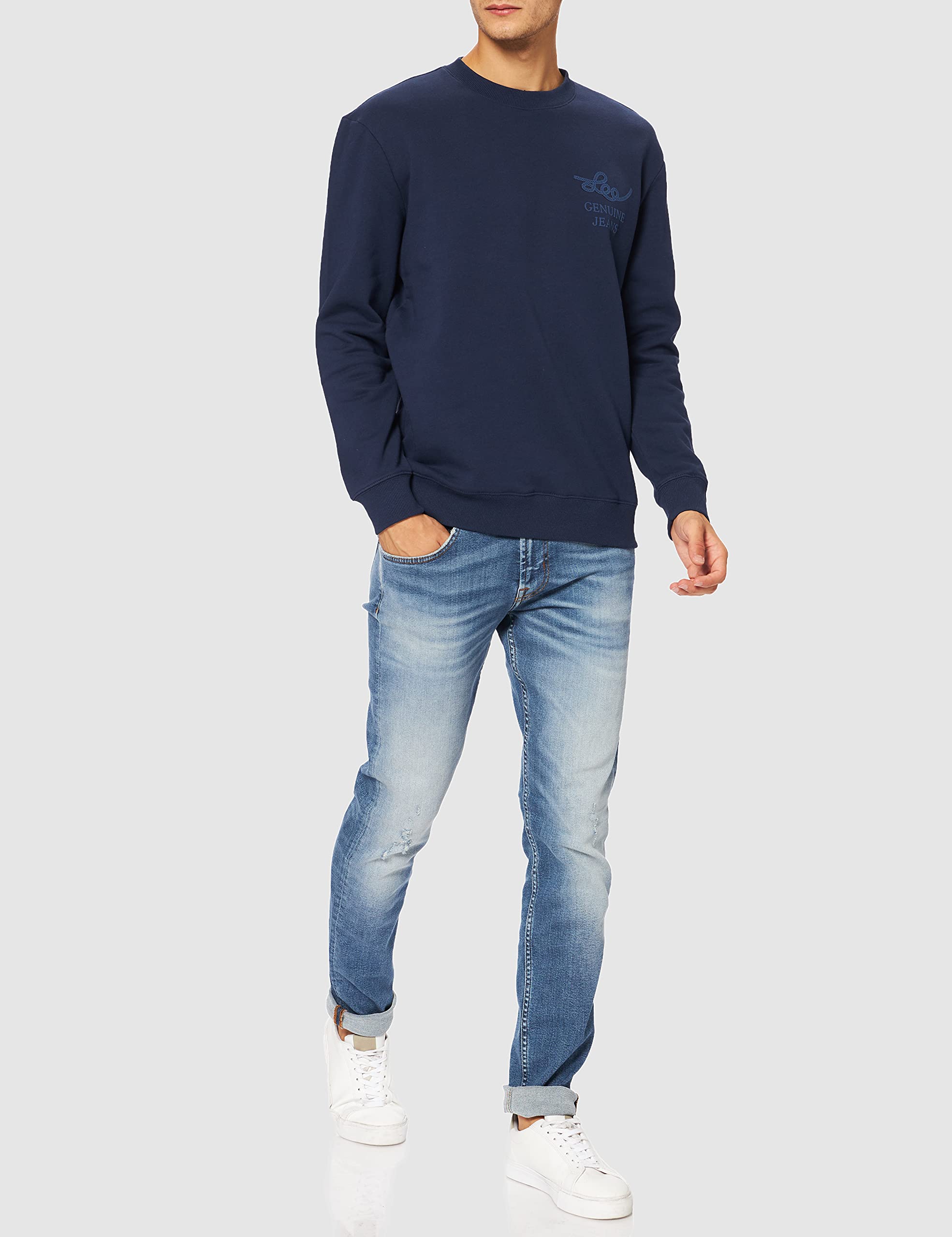 Lee Rider Graphic sweat homme marine coton