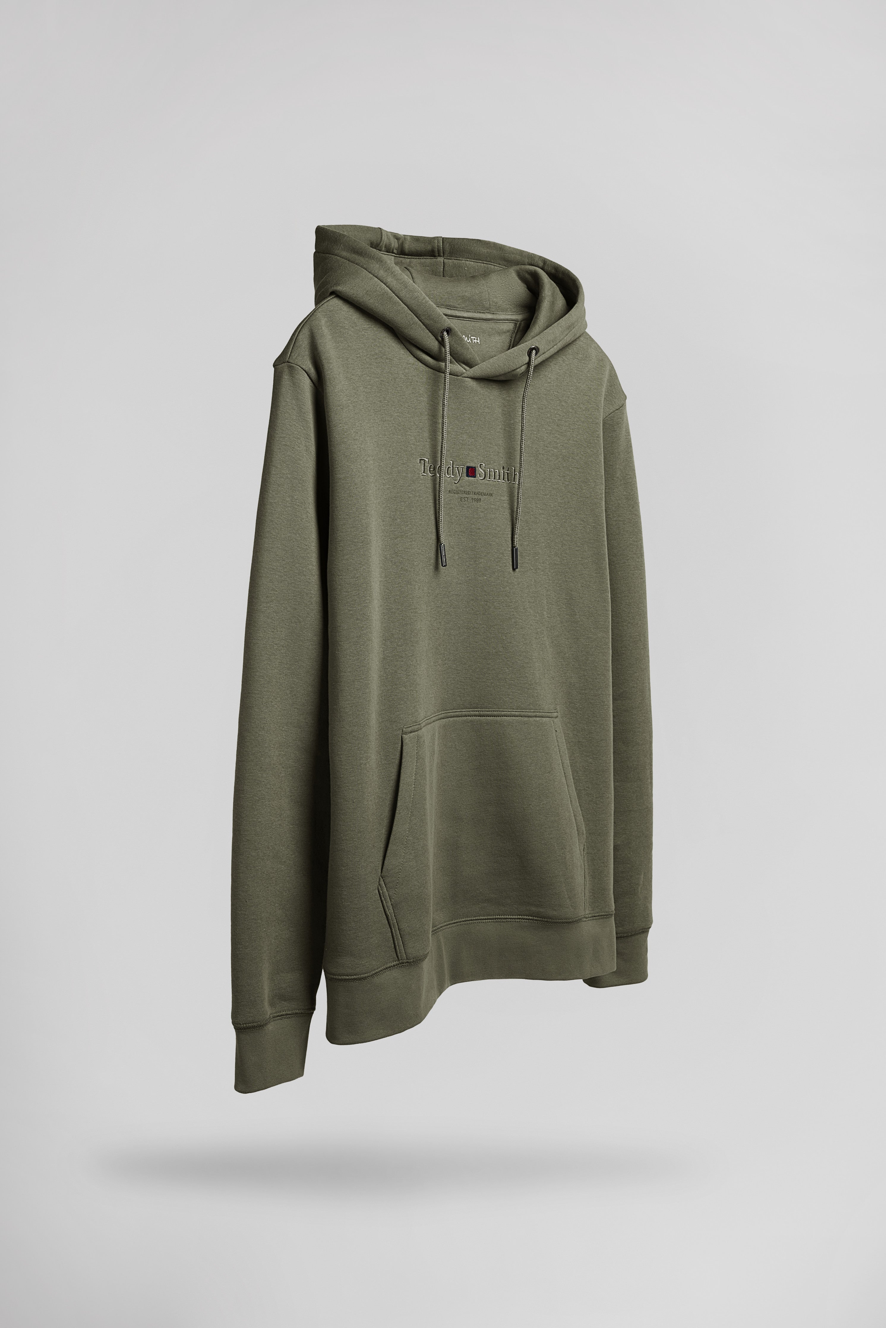 Teddy Smith S-Jim Hoody sweat à capuche dusty kaki molleton
