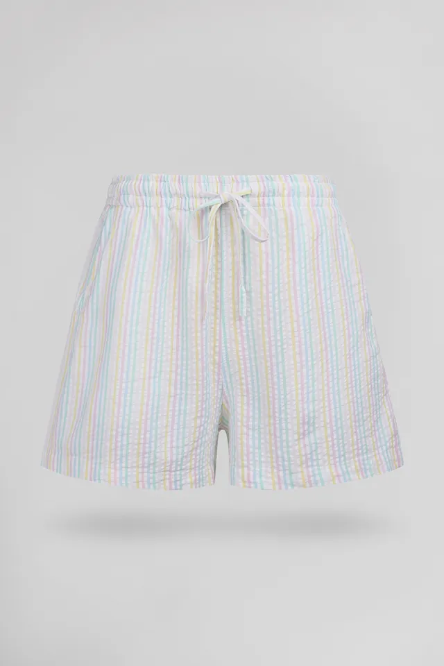 Teddy Smith S-Sublima SH short blanc rayures coton