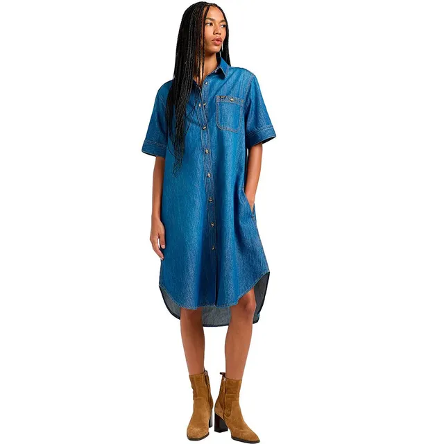 Lee All Purpose A Line Dress robe Fast Talk denim