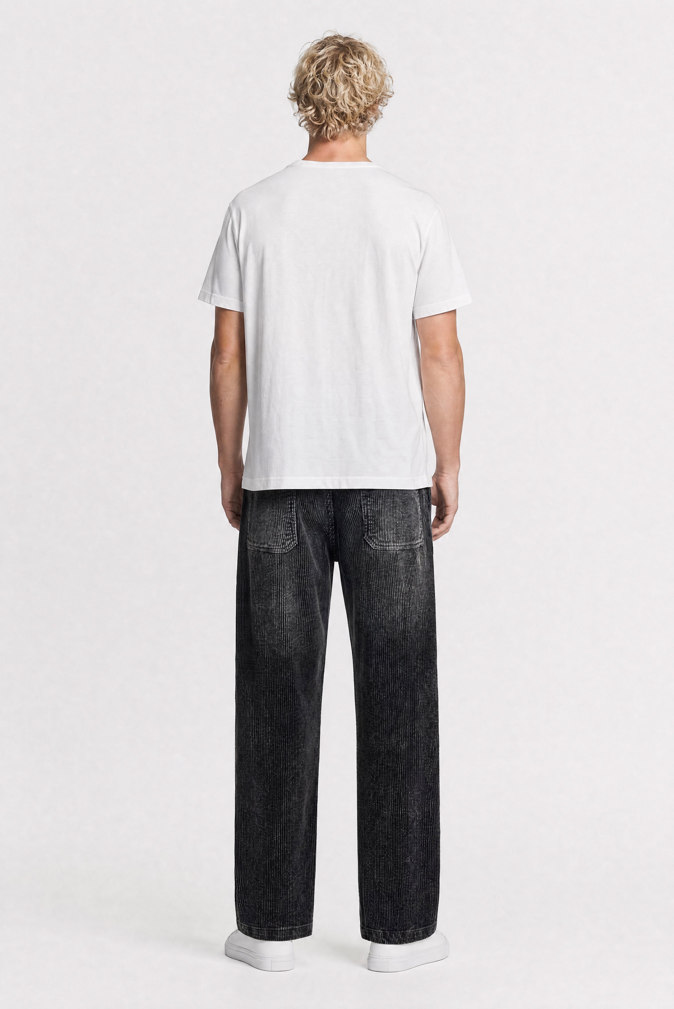 Teddy Smith P-York Velvet pantalon velours noir homme