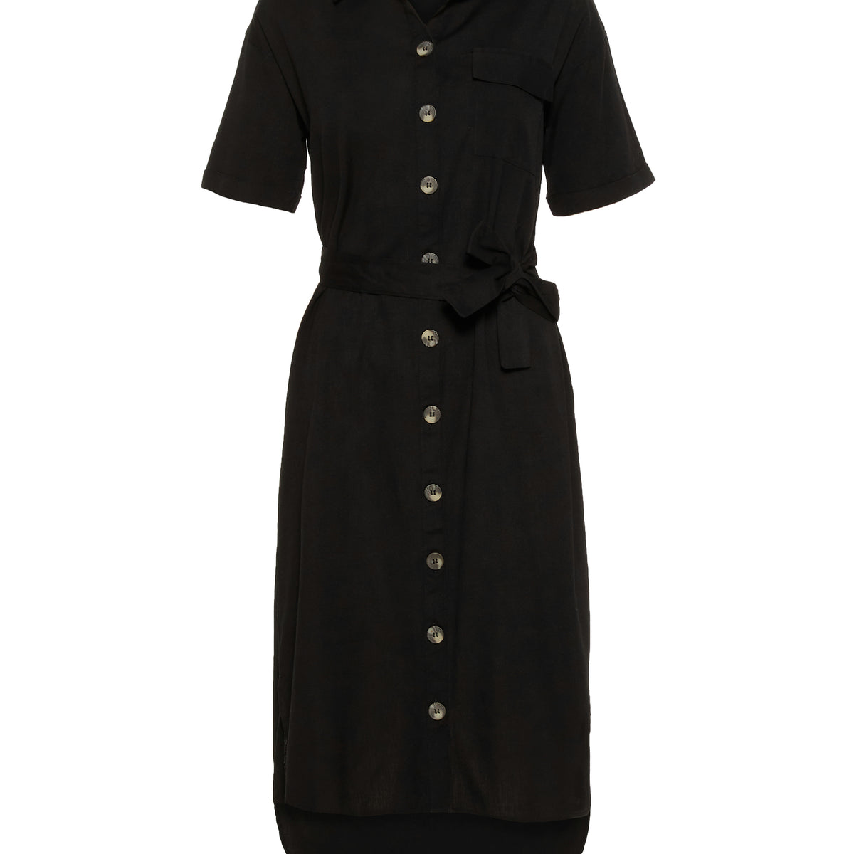 Noisy May robe chemise longue à col boutonnee