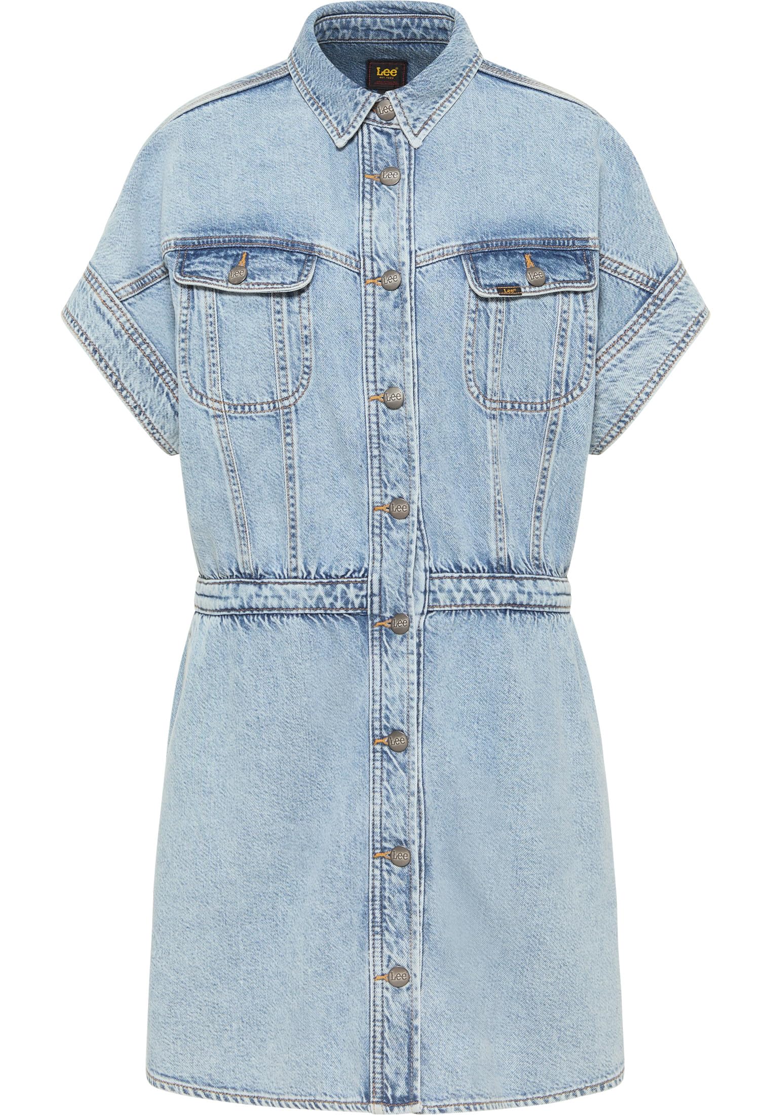 Lee Rider robe chemise denim femme XXL délavée