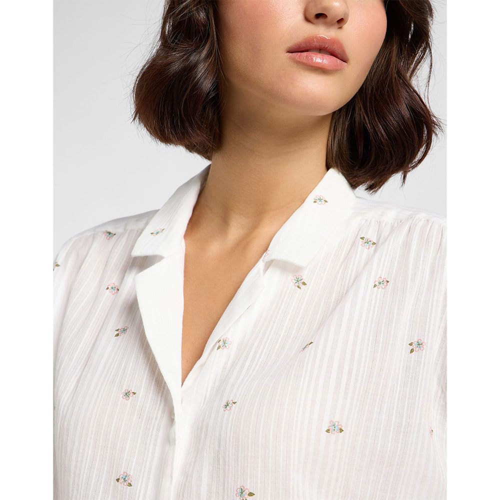 Lee Cap Sleeve Shirt chemise femme floral manches cape