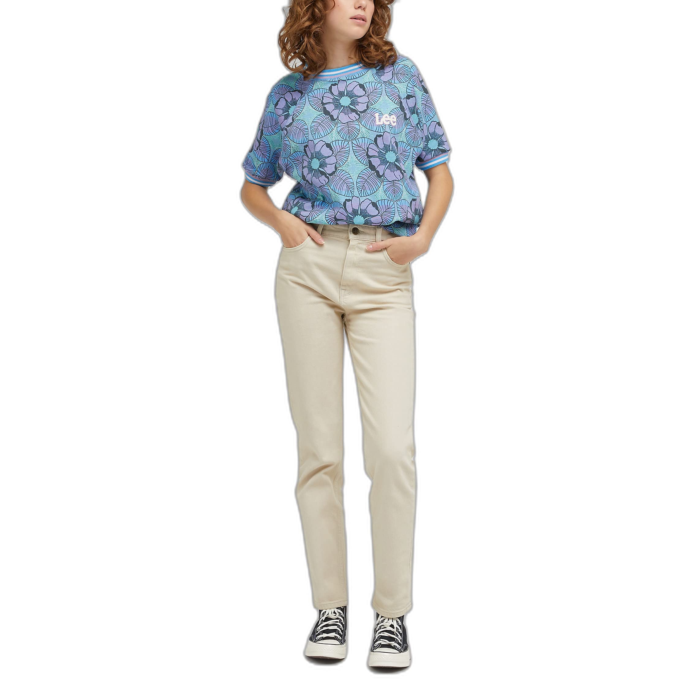 Lee Carol pantalon femme 24W/31L beige taille haute