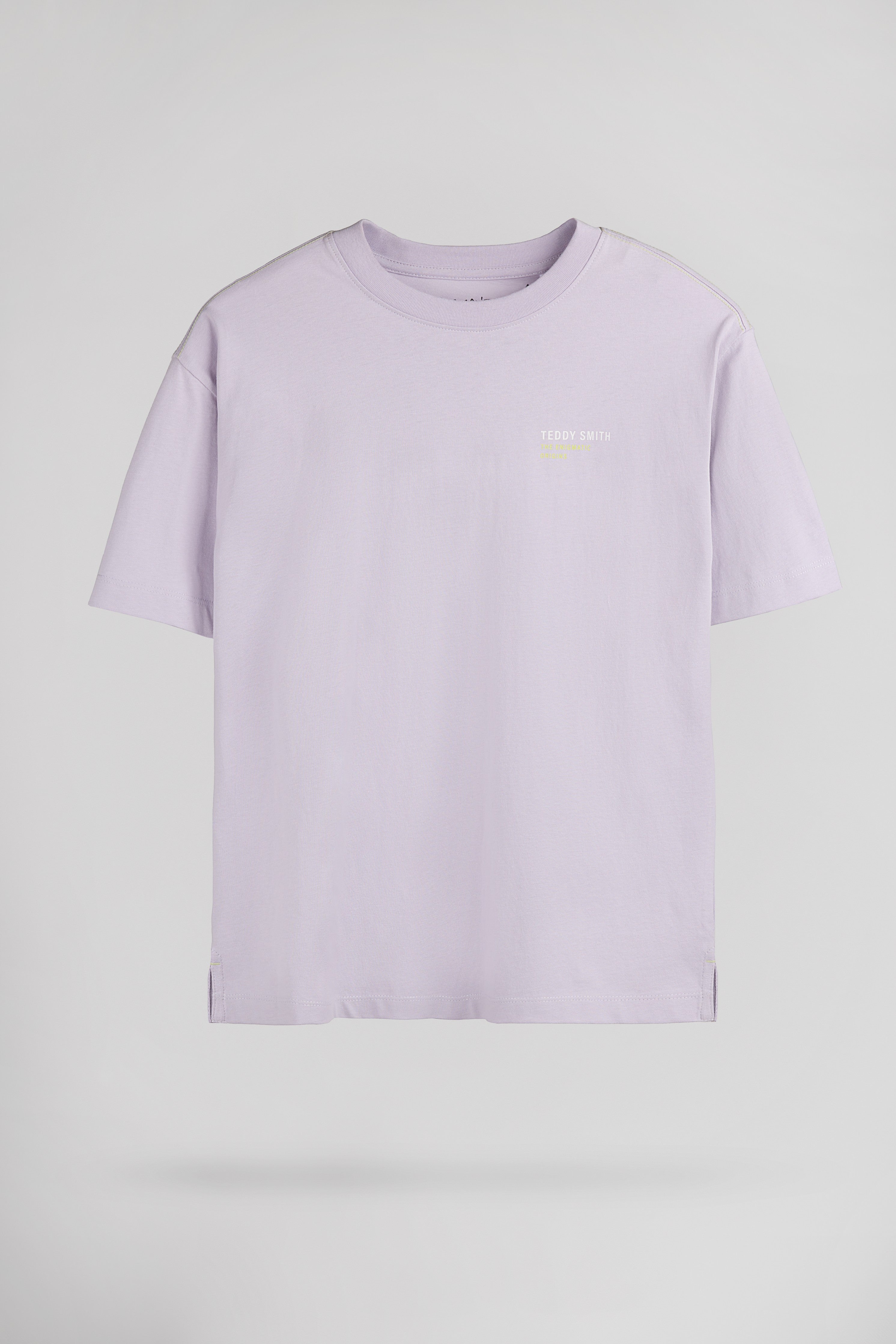 Teddy Smith T-Diego MC JR t-shirt lavande garcon coton