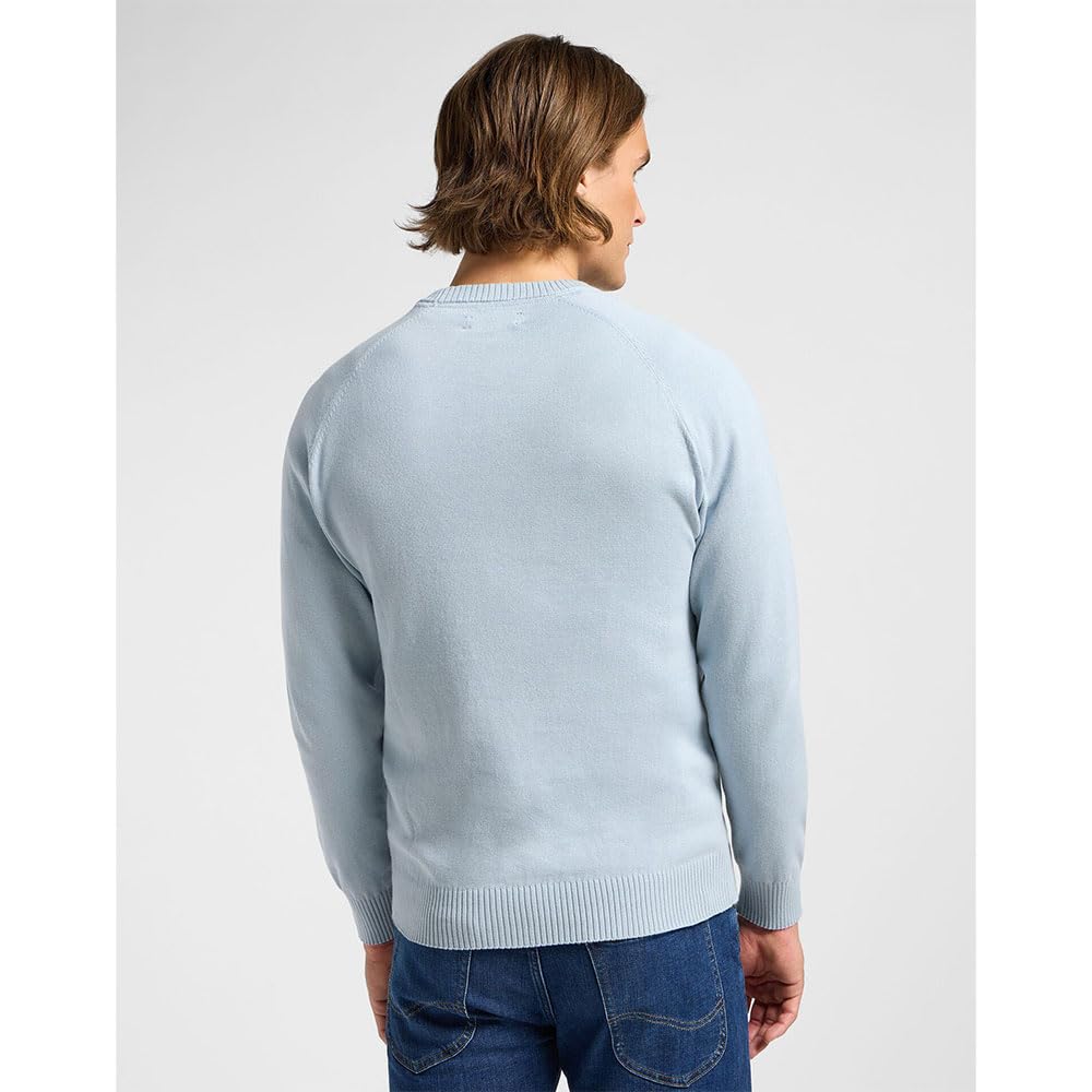 Lee Clean Raglan Sweater sweat homme gris taille M coton