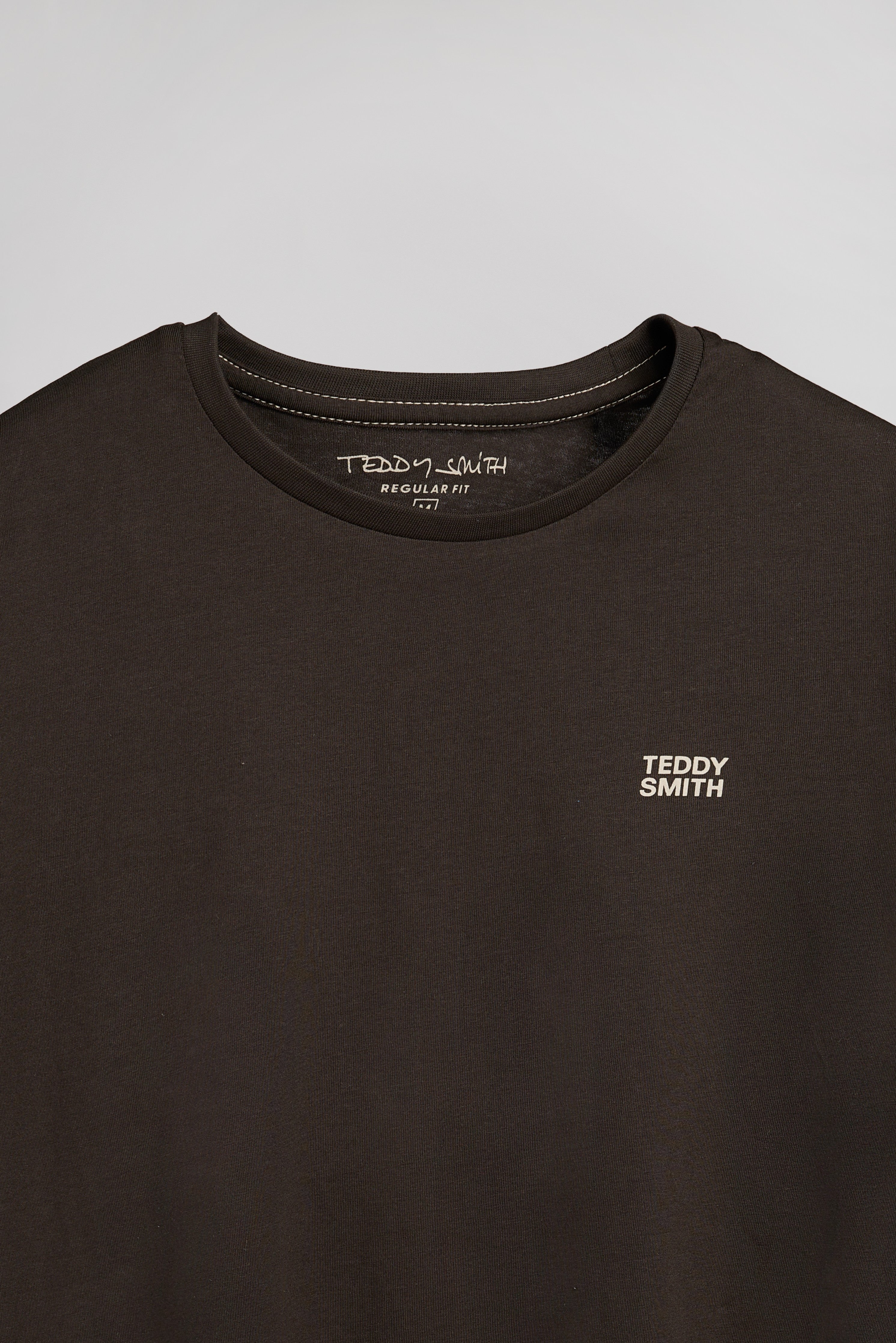 Teddy Smith THE TEE 1 MC t-shirt kaki foncé coupe classique