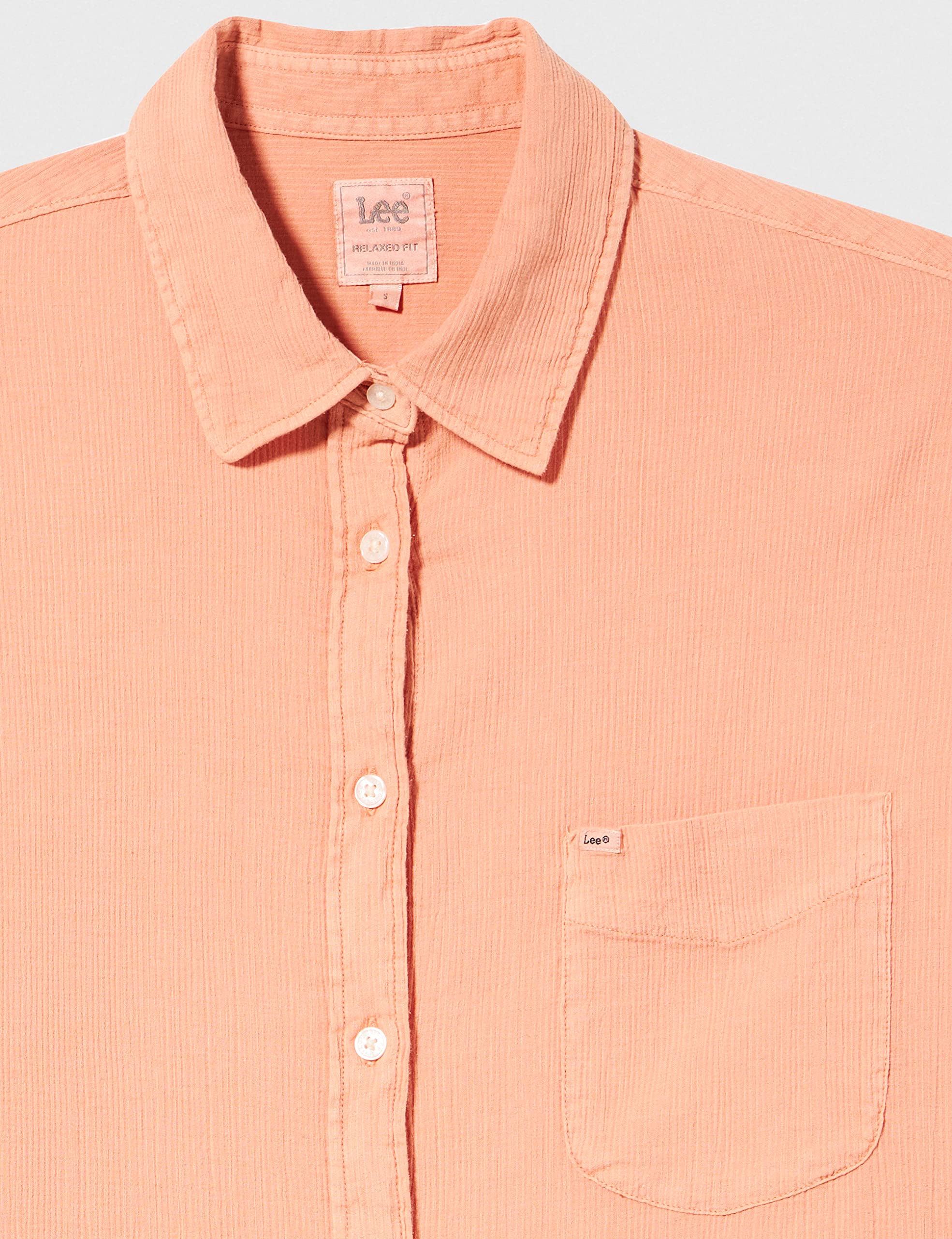 Lee Pocket t-shirt femme rouille à poche coton
