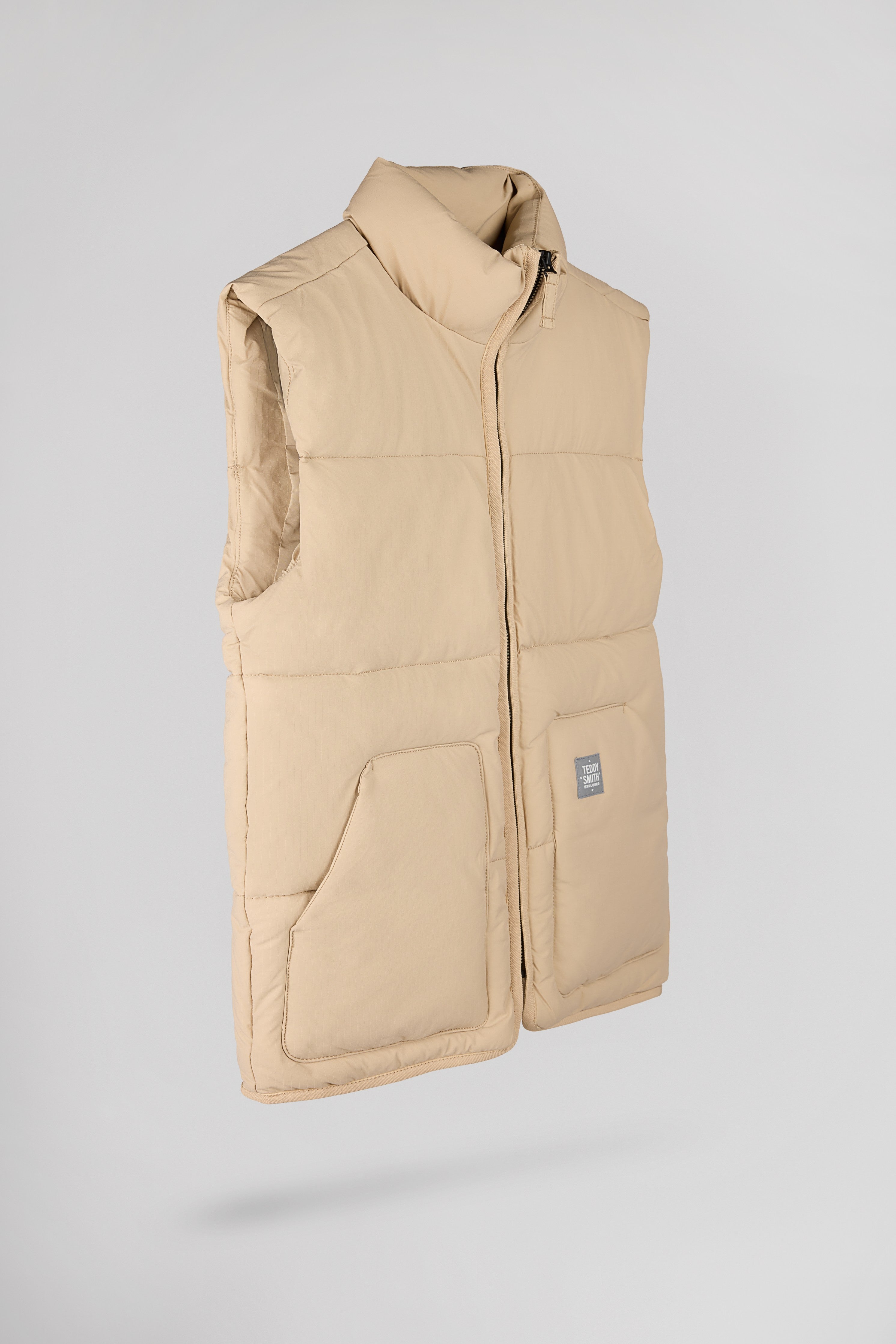 Teddy Smith B-Francklin Jr doudoune sans manches beige garçon