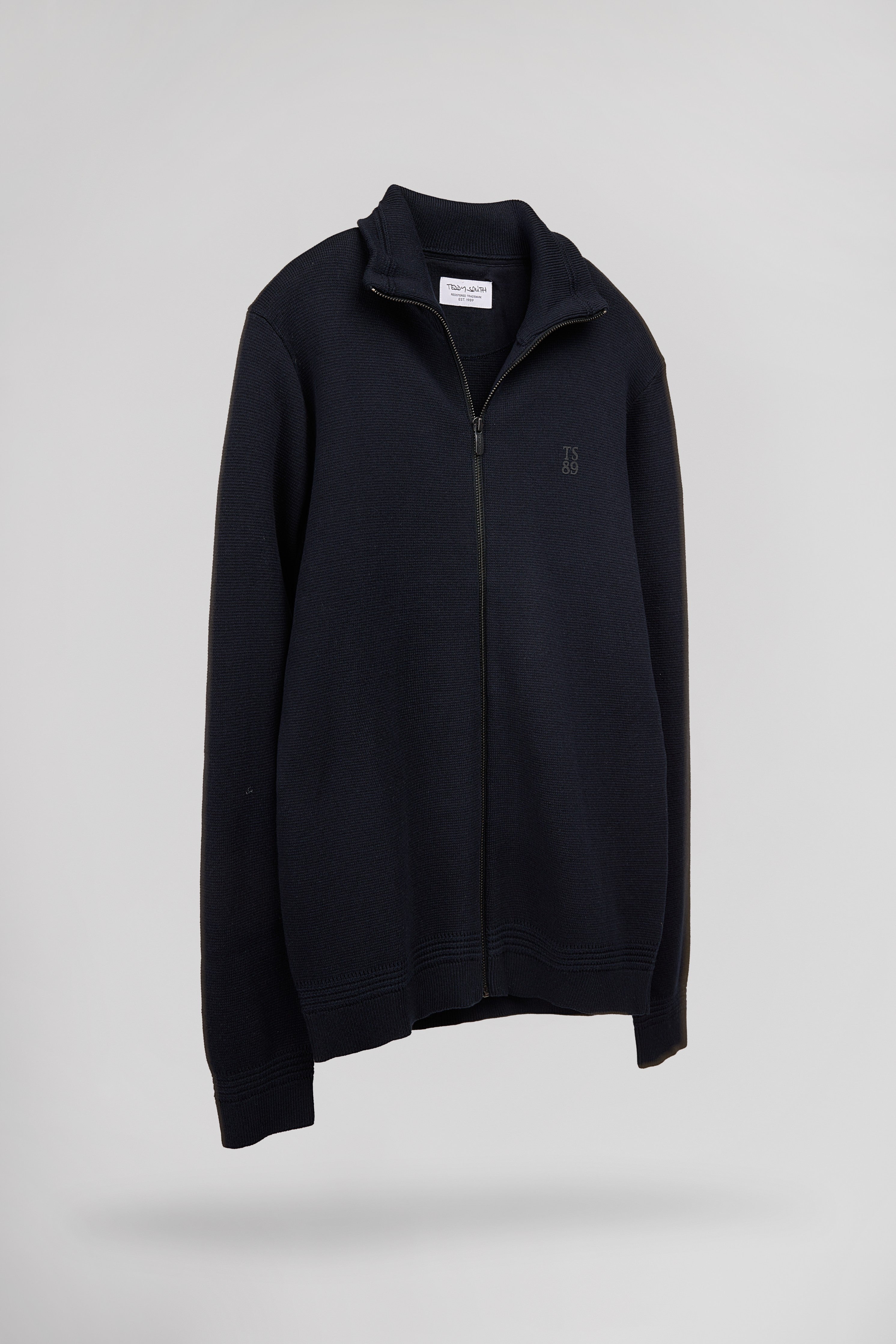 Teddy Smith G-Ettore 2 gilet zippé bleu marine coton