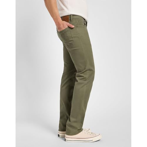 Lee Daren Zip Fly jean homme droit vert taille basse