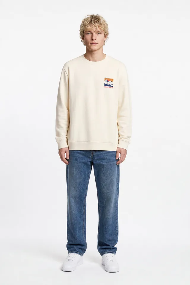 Teddy Smith S-Mountain RC sweat cream molleton homme