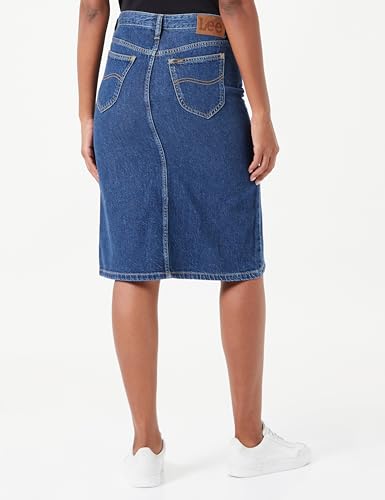 Lee Midi Skirt jupe midi femme Mid Cascade 26W denim