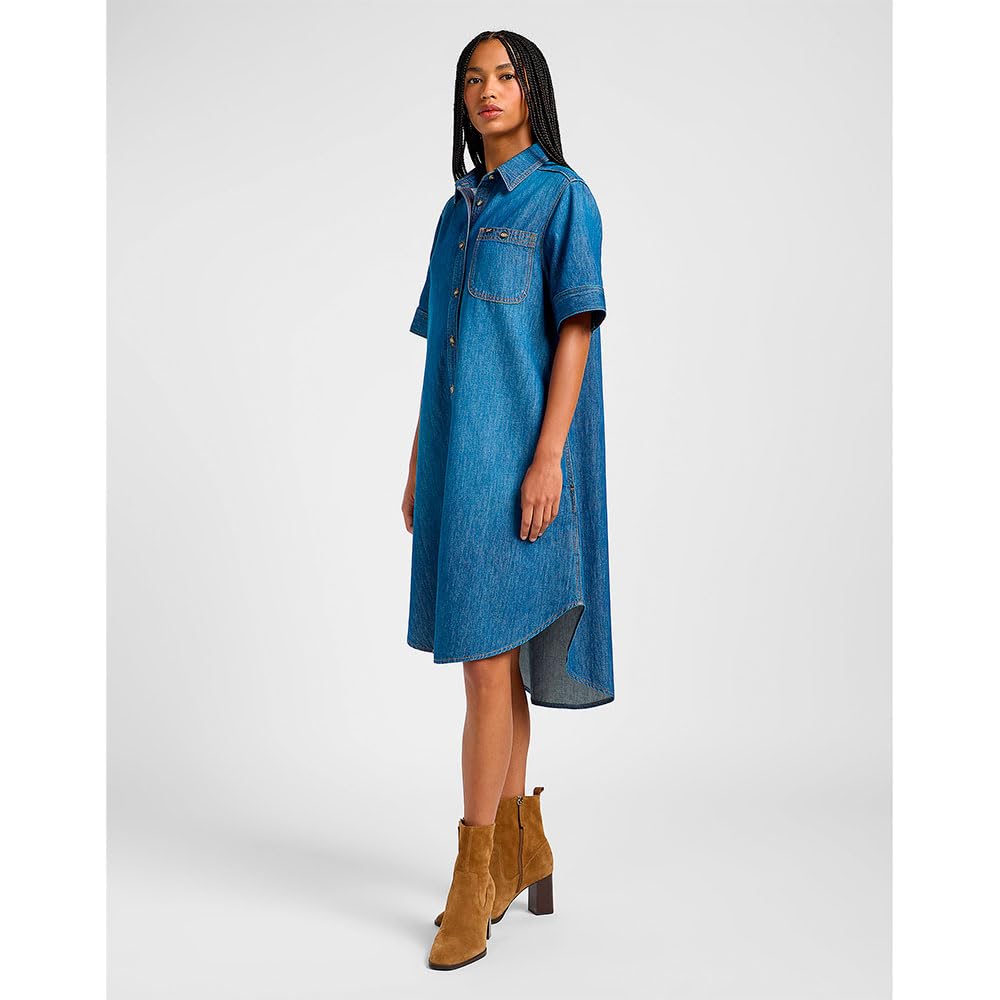 Lee All Purpose A Line Dress robe Fast Talk denim