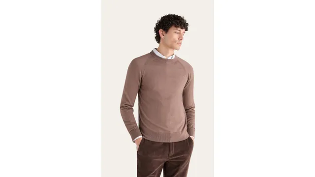 Dockers Regular Fit Crewneck pull marron col rond