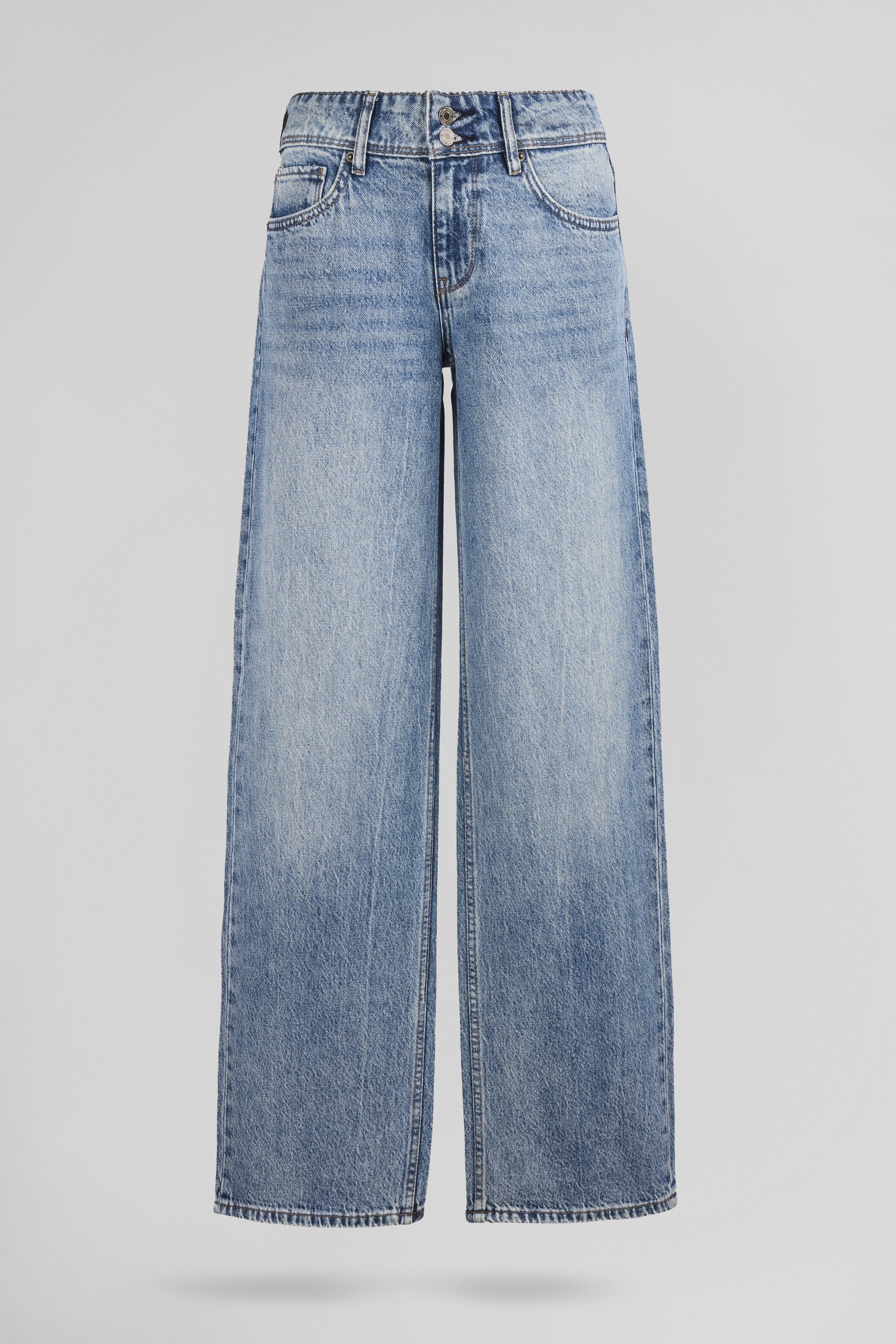 Teddy Smith P-Gladys Low jean loose indigo clair femme