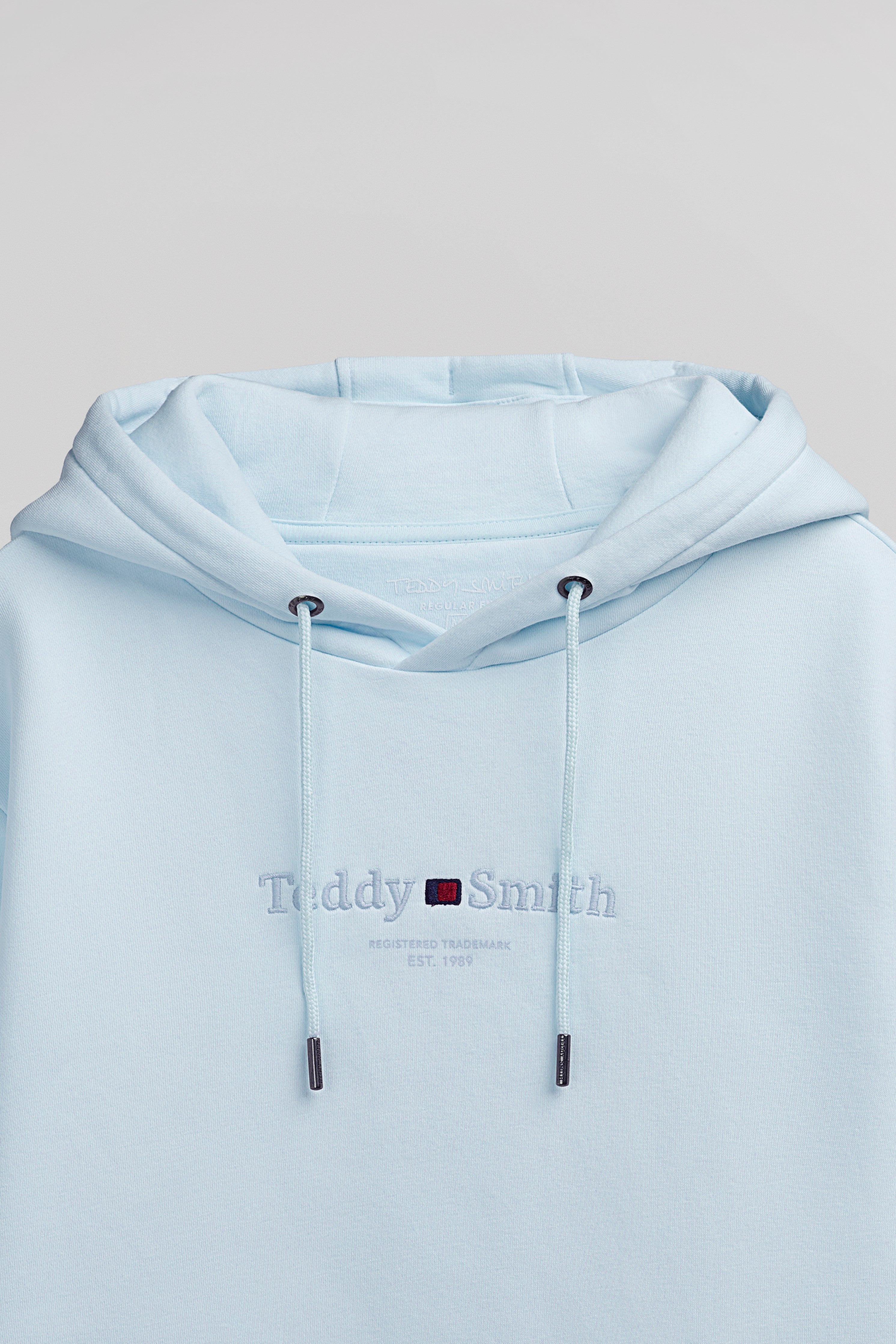 Teddy Smith S-Jim Hoody sweat capuche bleu pastel homme
