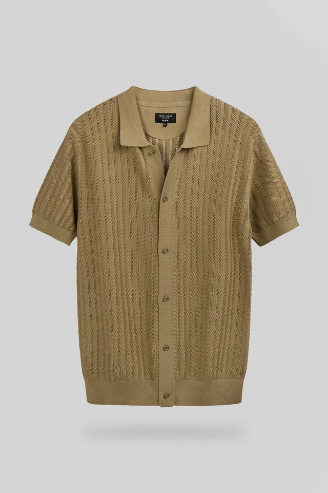 Teddy Smith C-Darley MC chemise kaki sable