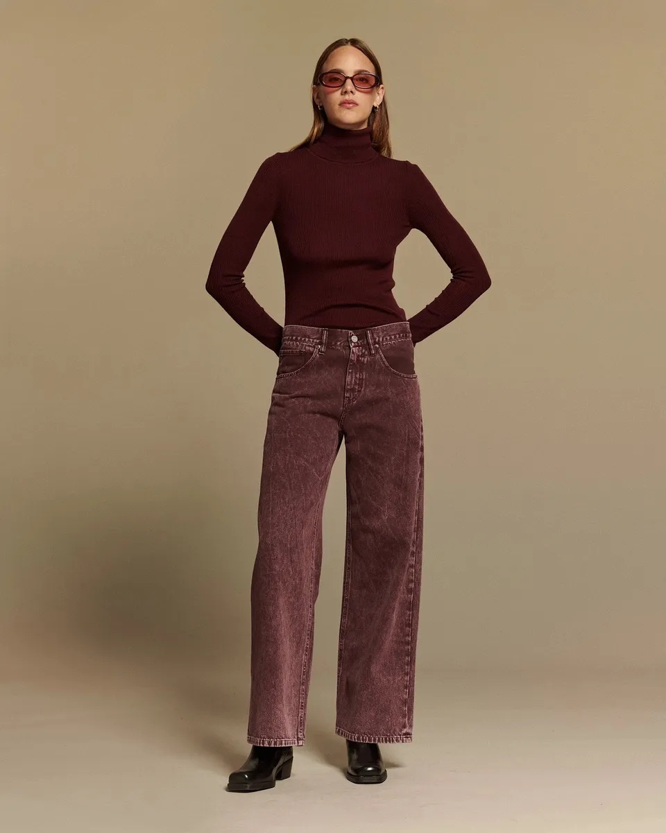 Labdip River Denim Dye jean large berry vintage lyocell