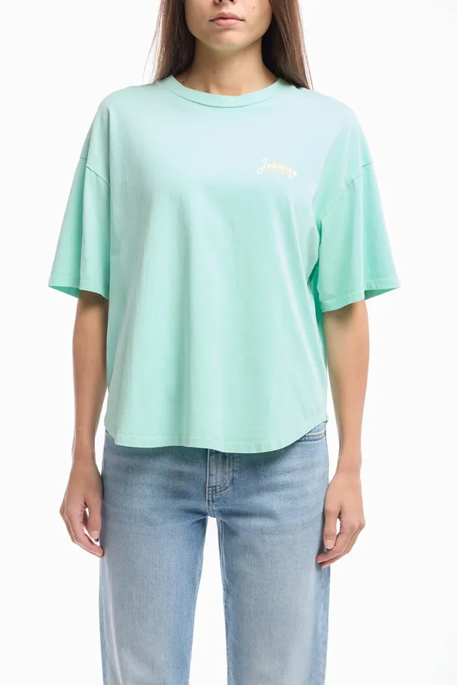Teddy Smith T-Ally MC t-shirt vert menthe délavé