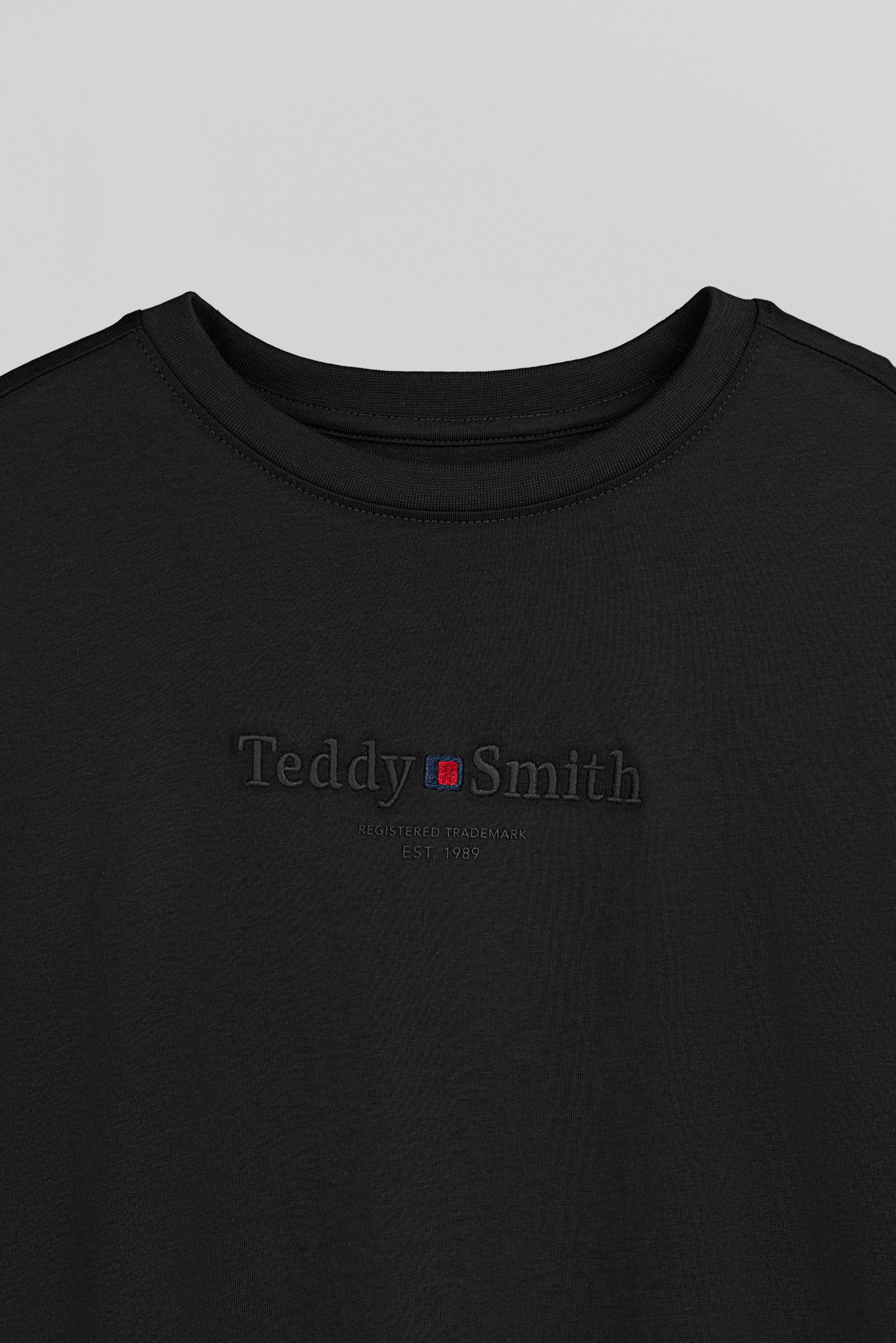Teddy Smith T-Jim ML JR t-shirt garçon noir manches longues