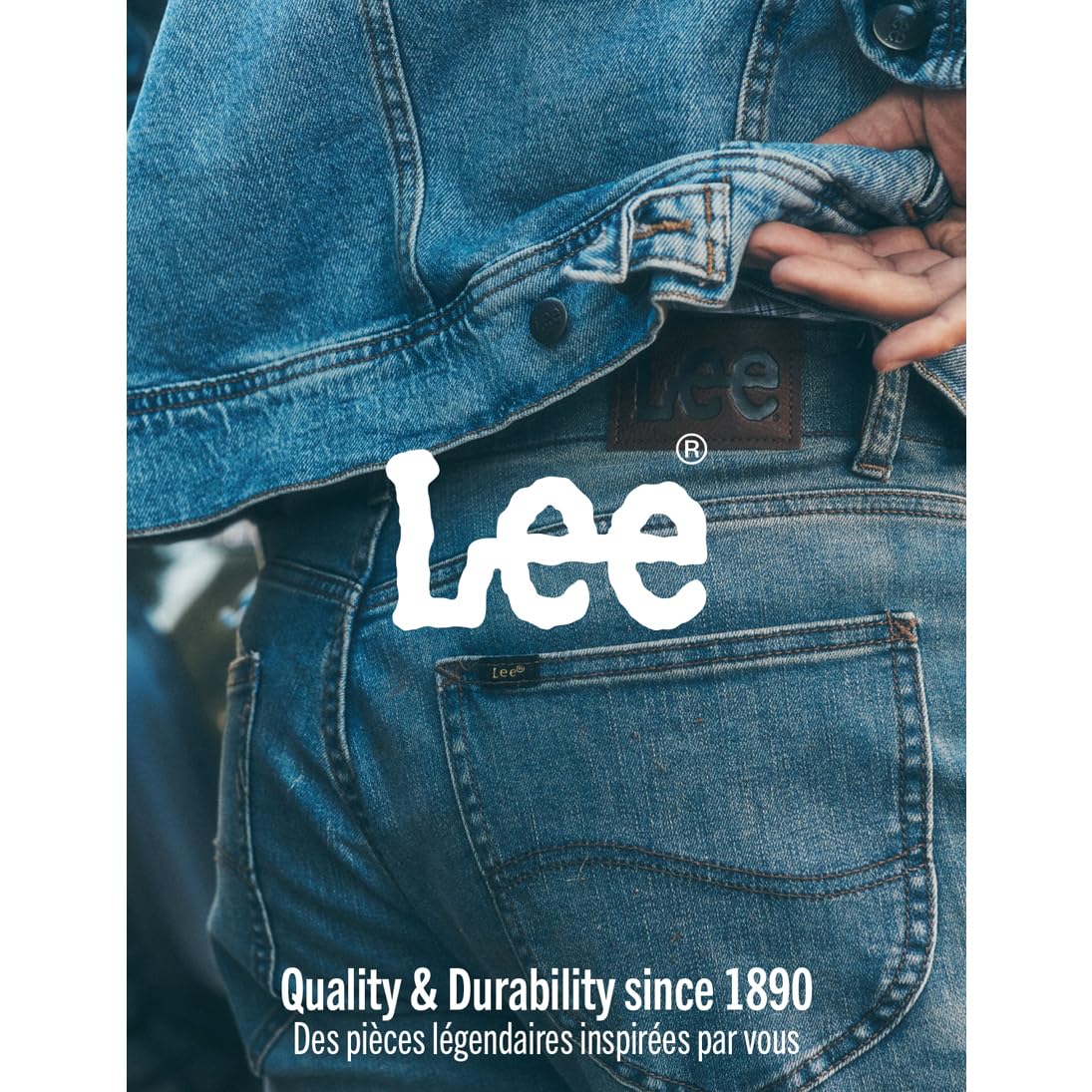 Lee Daren Zip Fly jean indigo vintage coupe droite