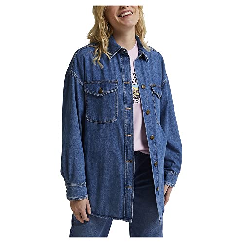 Lee Shacket veste-chemise femme XL Hazy Indigo denim léger