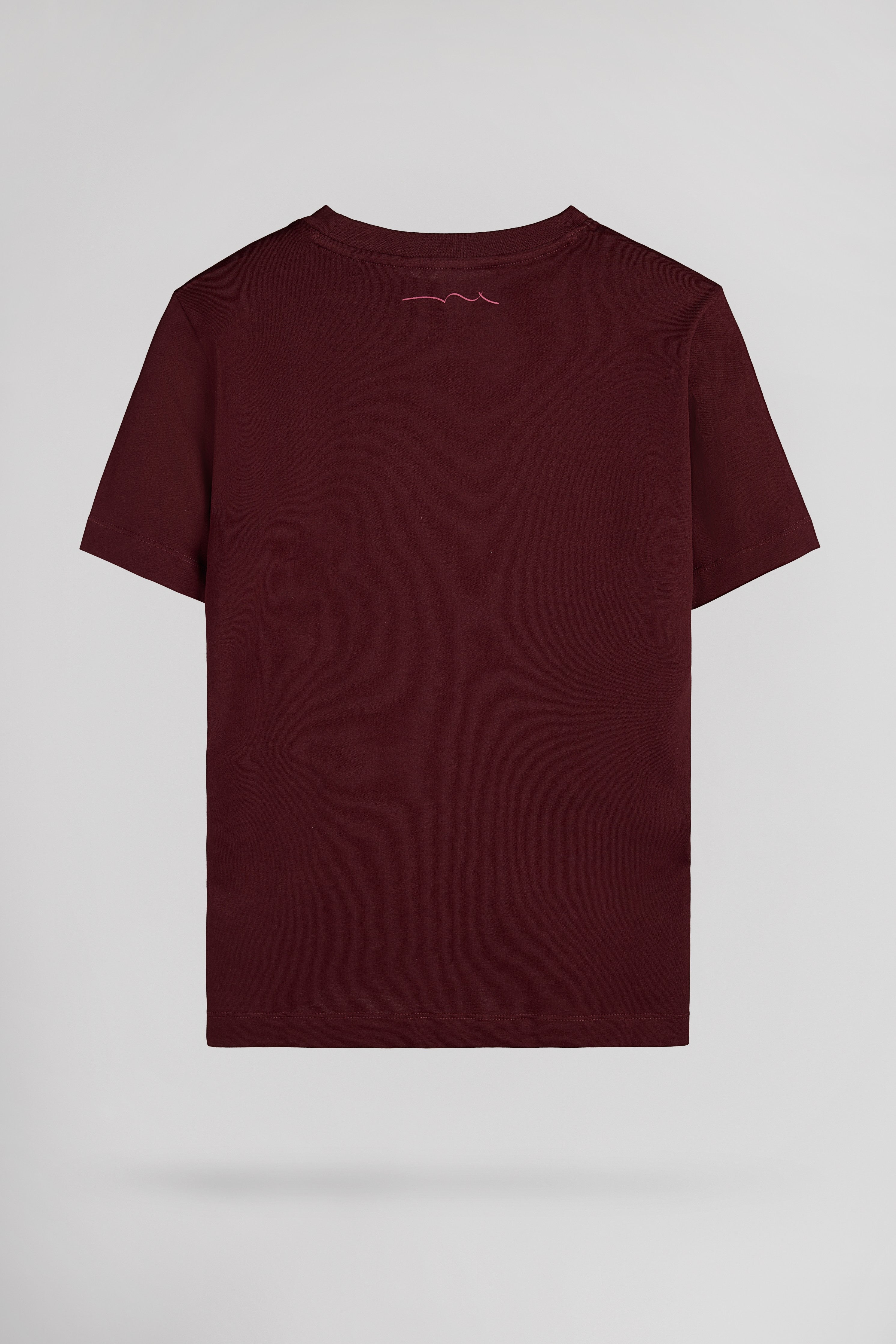 Teddy Smith T-Jim t-shirt bordeaux garçon coton