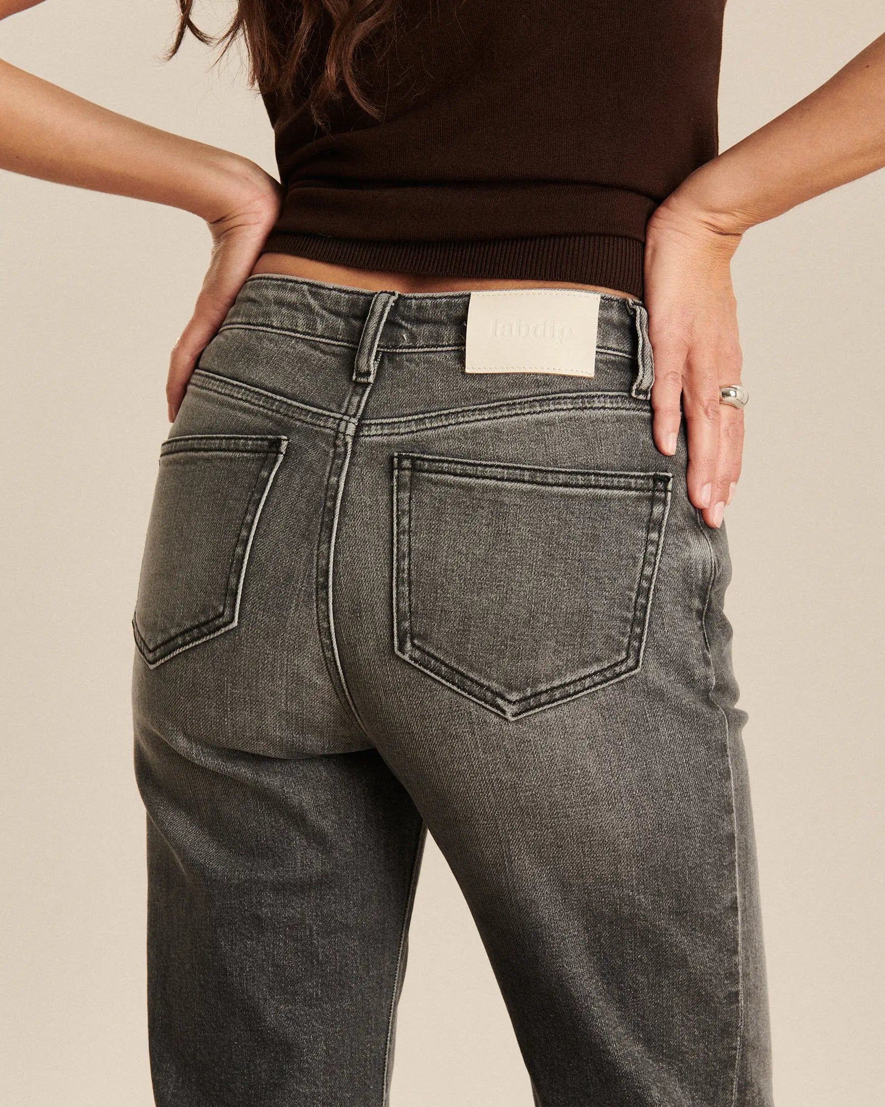 Labdip Nikky Light Grey BL 30 jean flare stretch