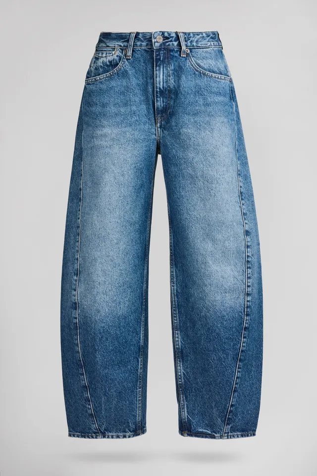 Teddy Smith Bea jean barrel femme bleu vintage