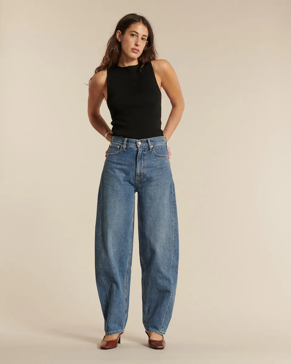 Labdip Osaka Jean Ballon Femme Ash Blue 12,75 oz