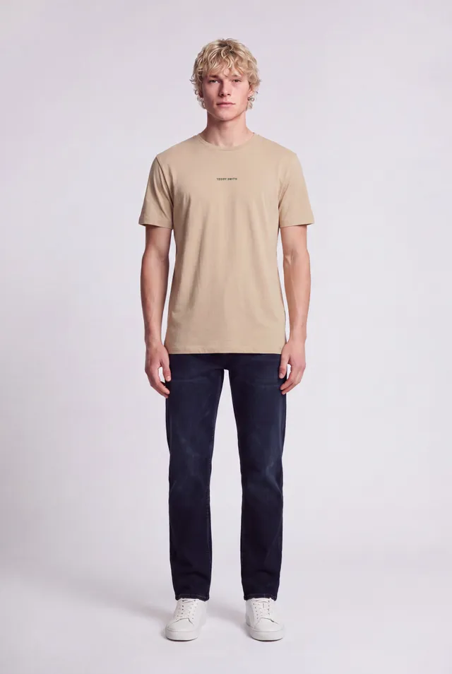 Teddy Smith T-Soy 2 MC t-shirt beige uni coton