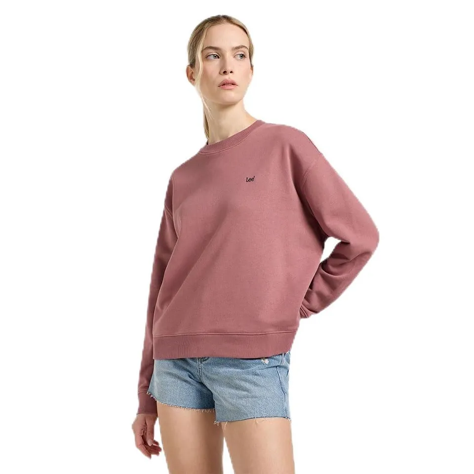 Lee Raglan Crew SWS sweat femme marron luxueux polaire
