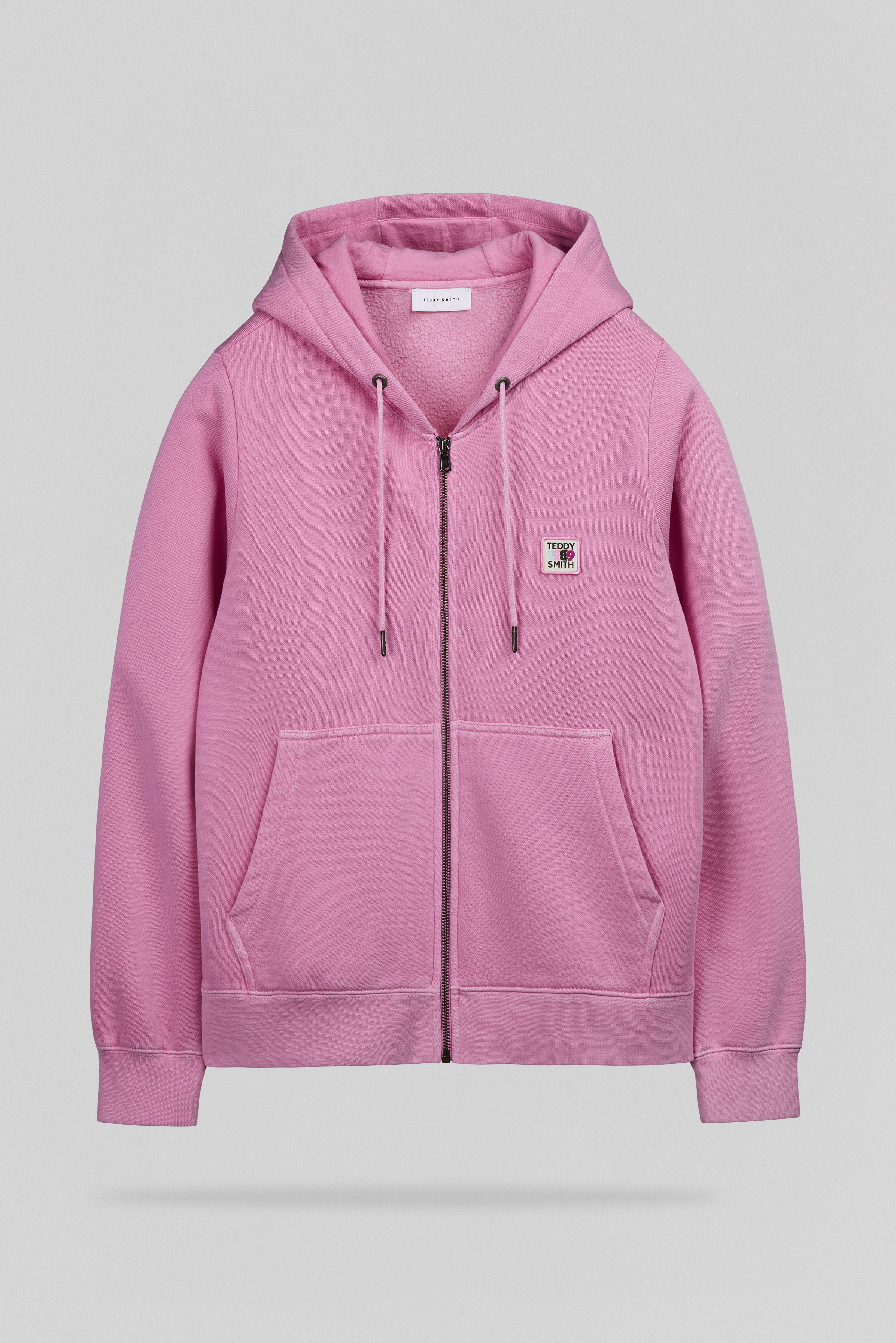 Teddy Smith G-WASH HOODY ZI gilet femme rose bonbon