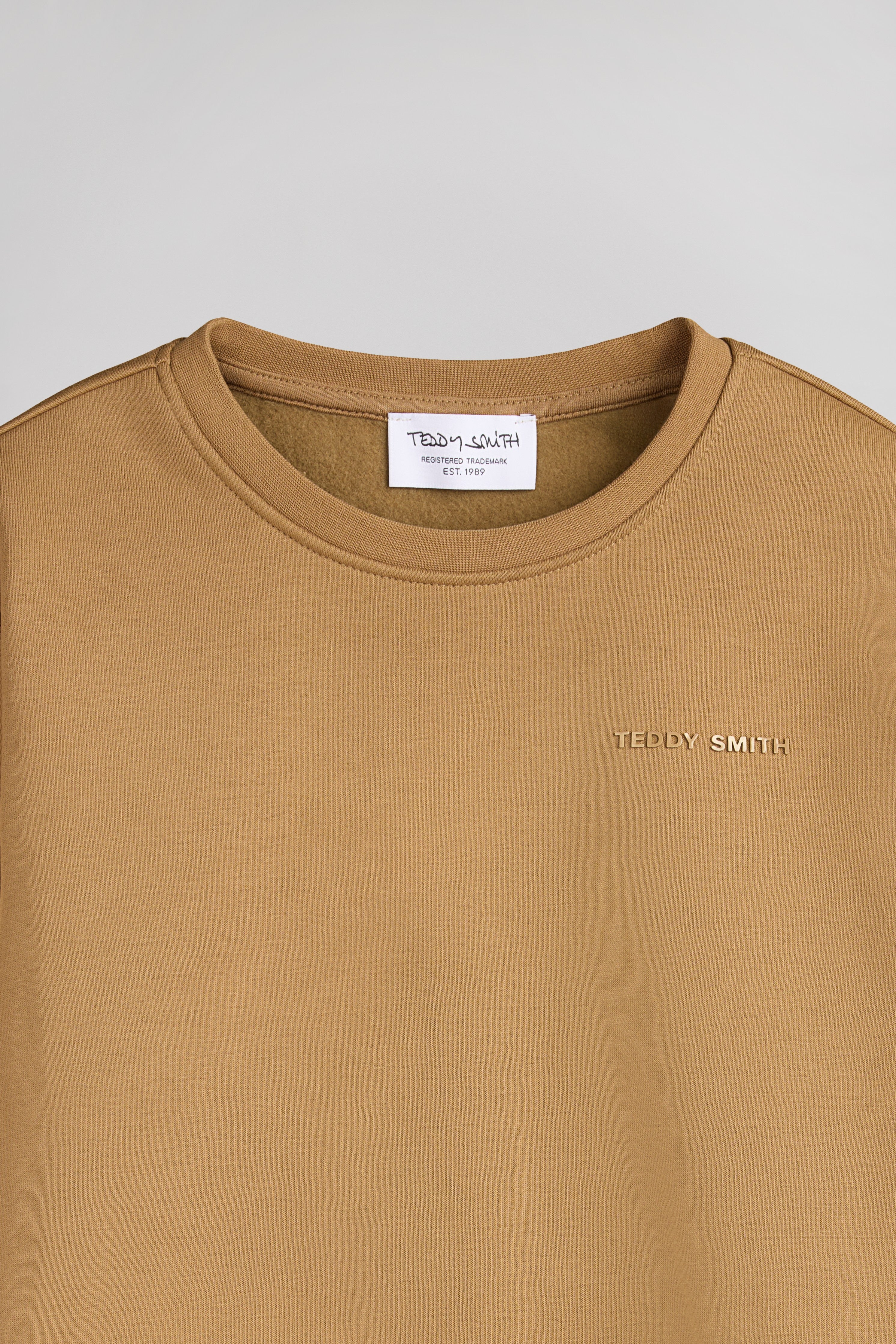 TEDDY SMITH S-NARK RC JR sweat noisette garçon