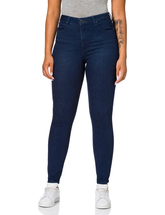 Lee Super High Scarlett Jean Femme Noir Taille Haute