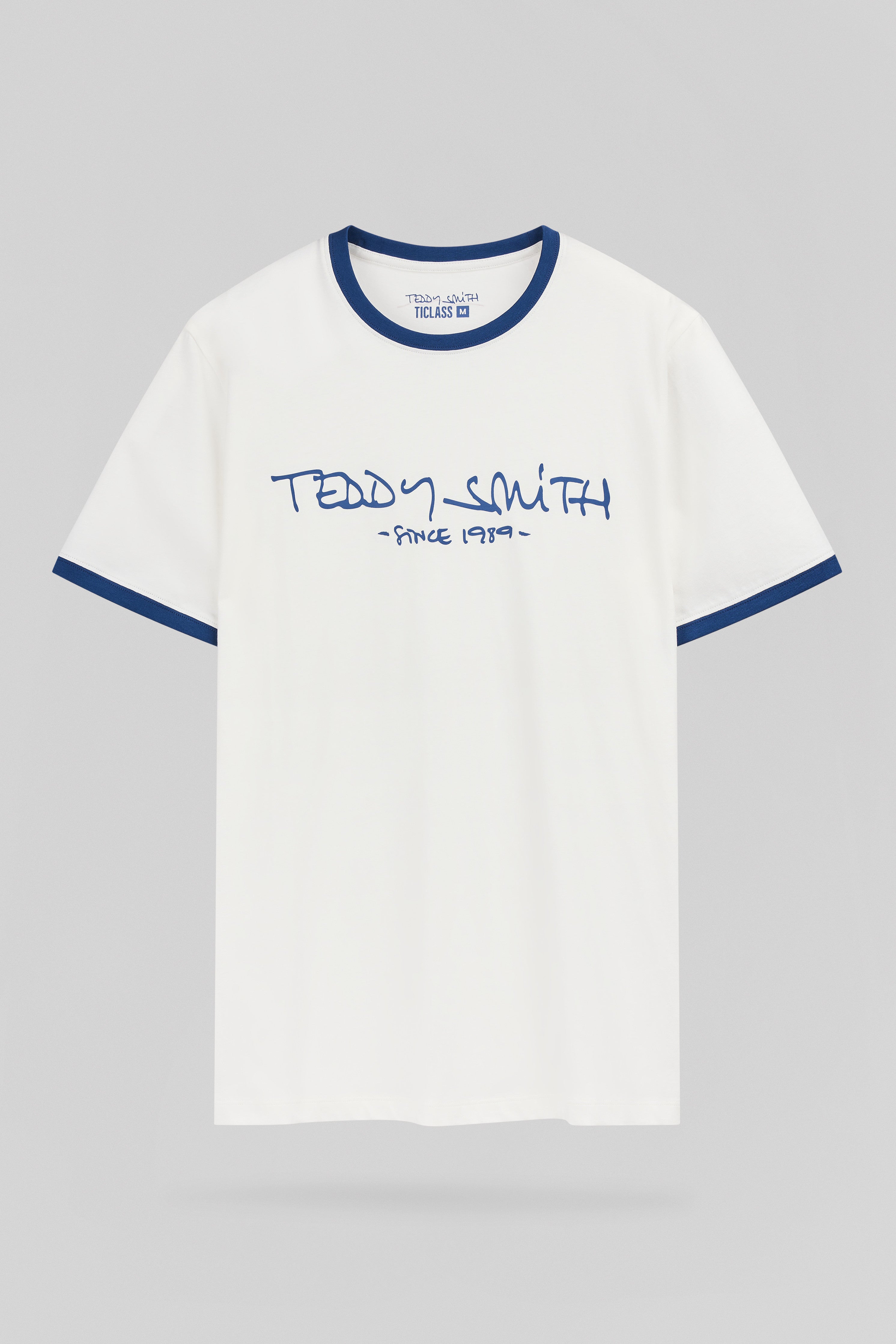 Teddy Smith Ticlass MC t-shirt middle white coton uni