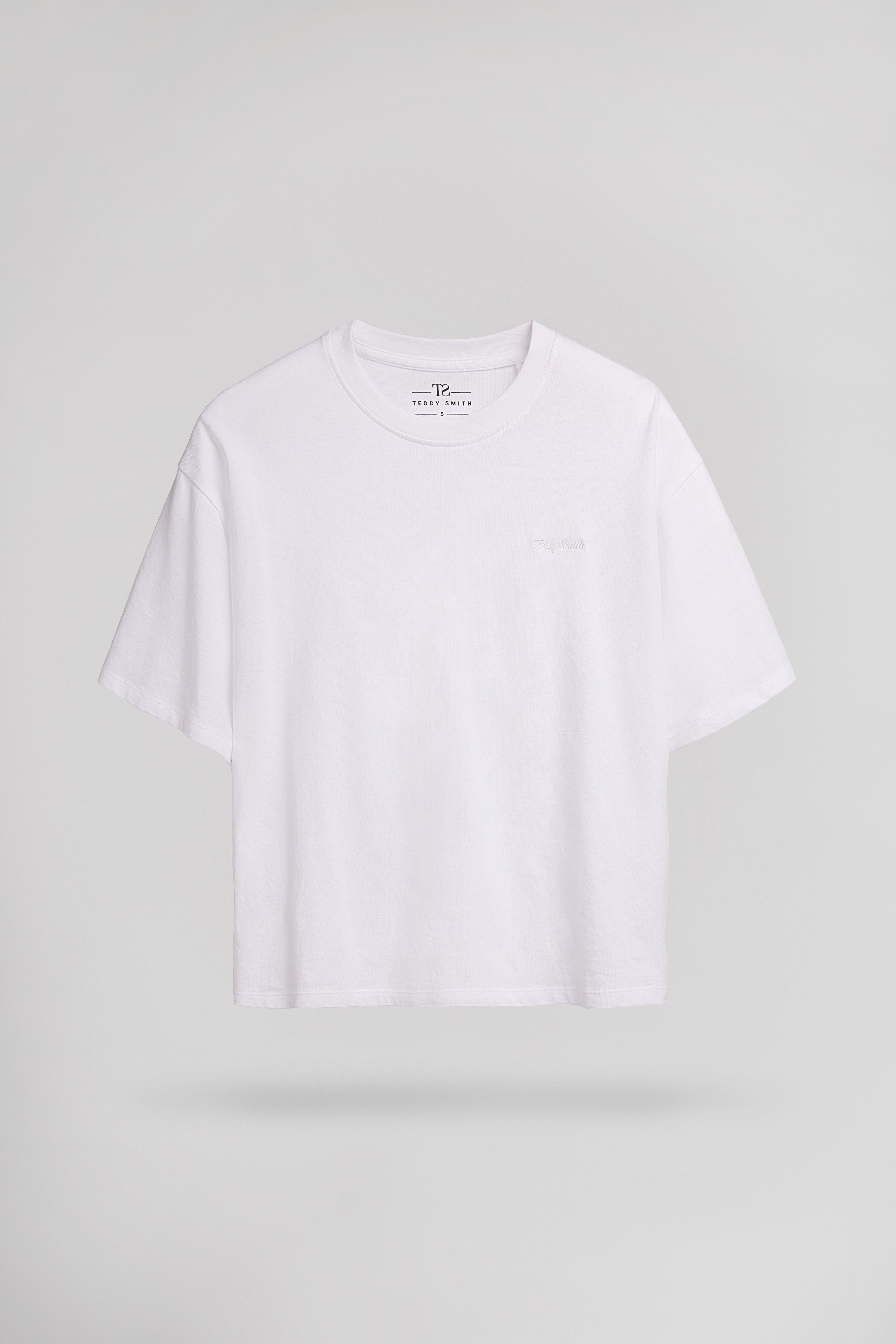 Teddy Smith T-Carla MC t-shirt court femme blanc large
